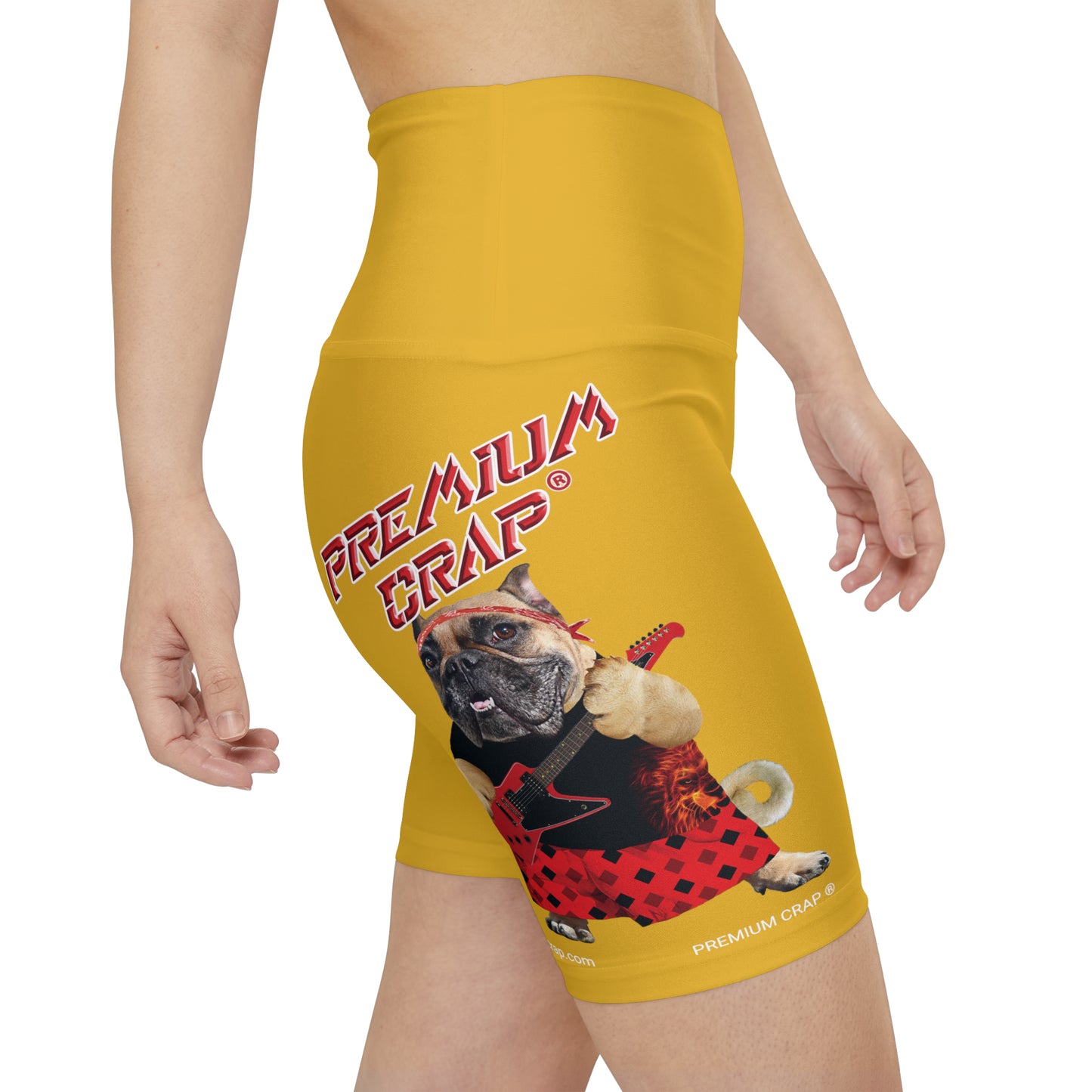 Premium Crap II Women's Workout Shorts - Yellow