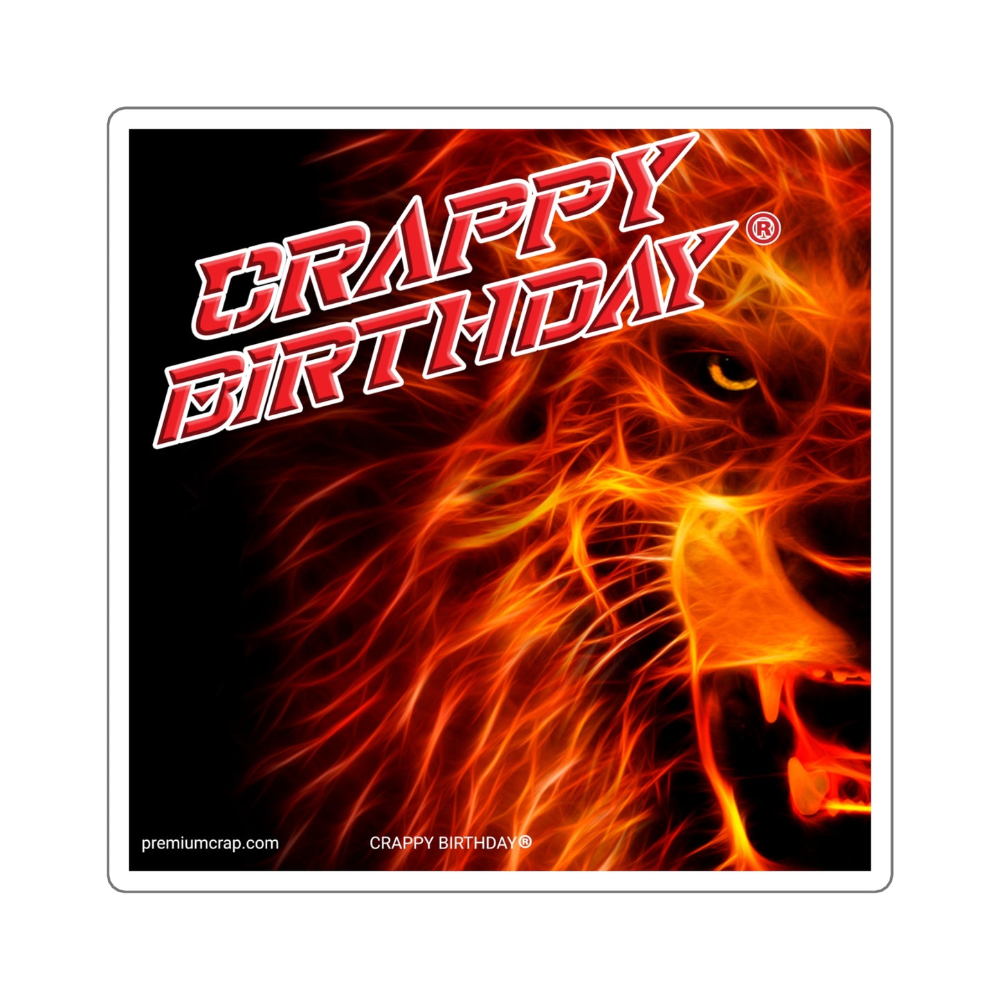 Crappy Birthday Square Stickers