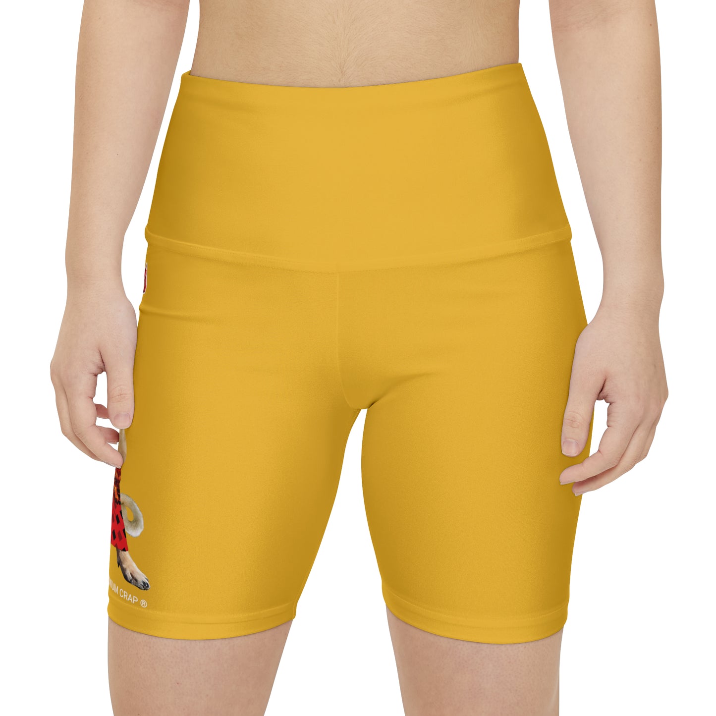 Premium Crap II Women's Workout Shorts - Yellow