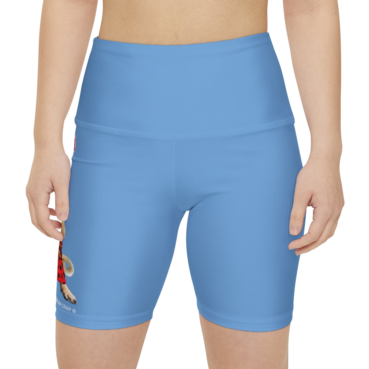 Premium Crap II Women's Workout Shorts - Light Blue