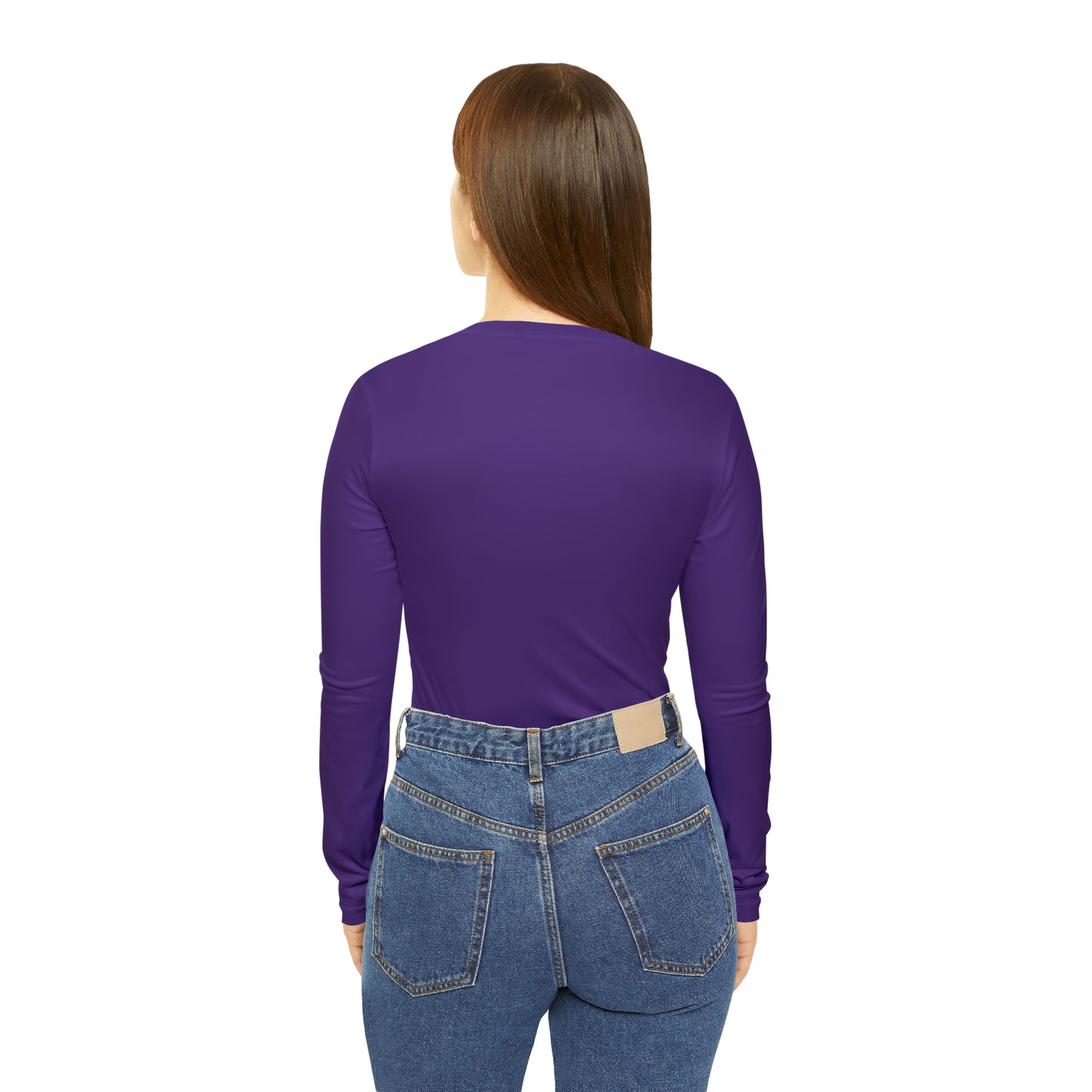 Premium Crap Chic Long Sleeve V-Neck Tee - Purple