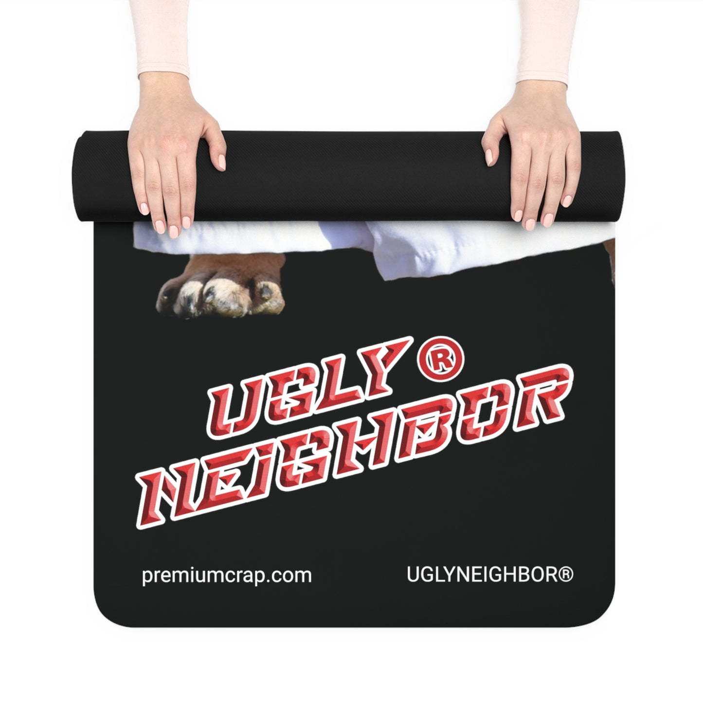 Ugly Neighbor Rubber Yoga Mat