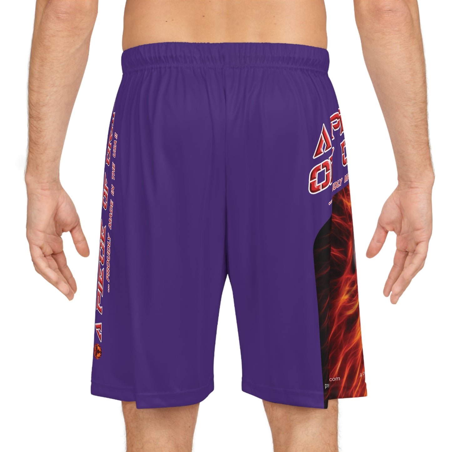 A Piece Of Crap BougieBooty Baller Shorts - Purple