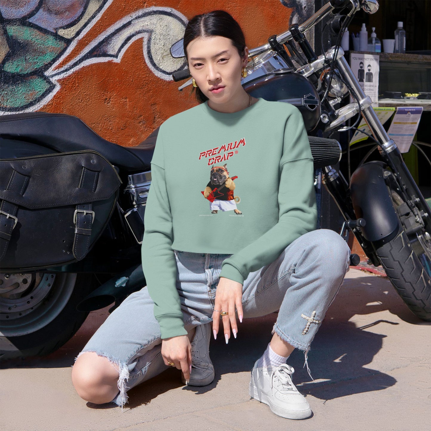 Premium Crap II Women's Cropped Sweatshirt