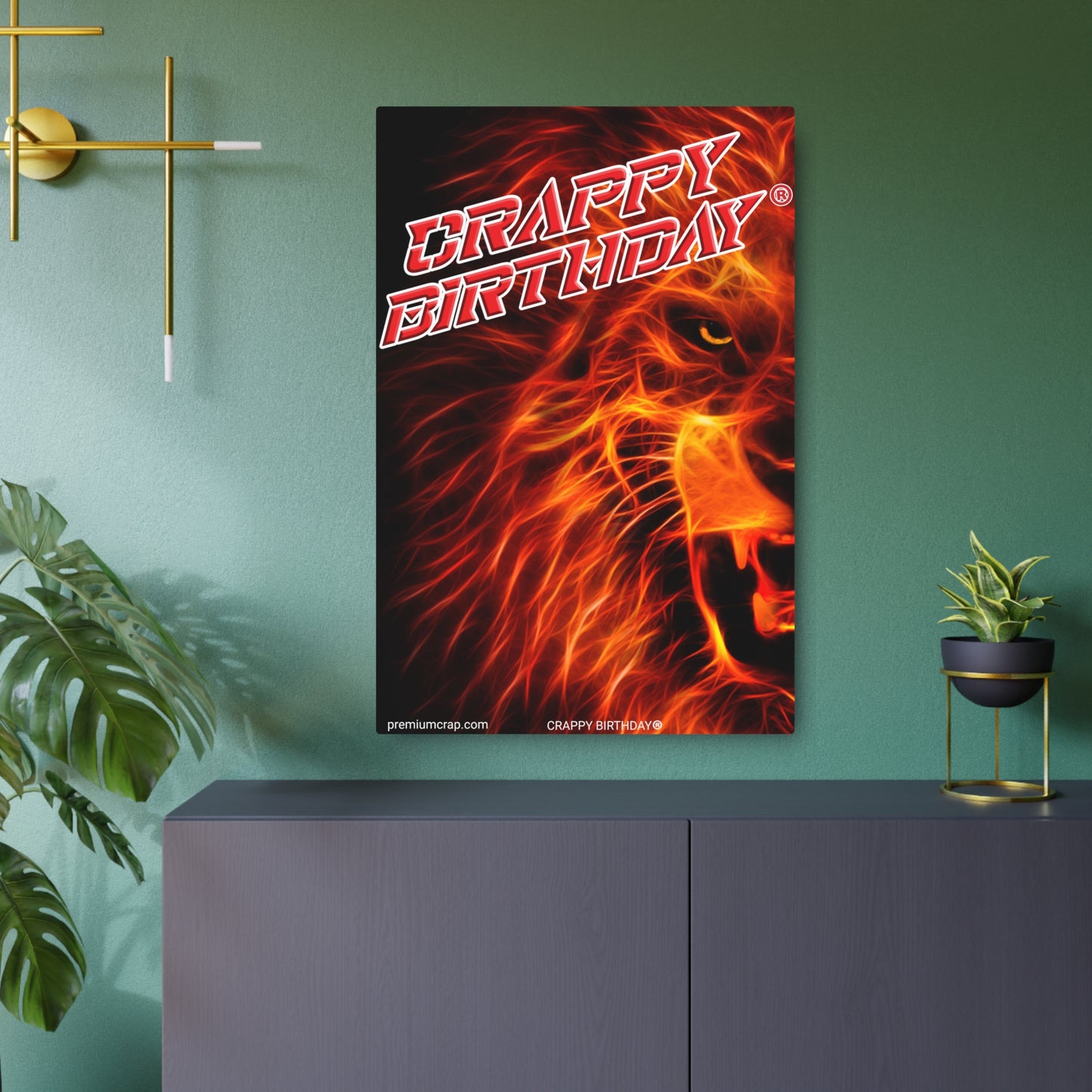 Crappy Birthday Metal Art Sign