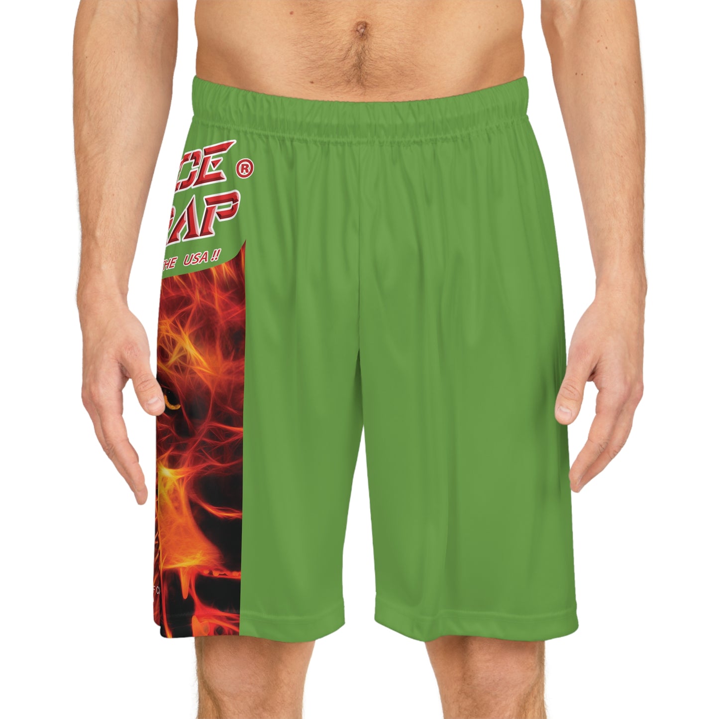 A Piece Of Crap BougieBooty Baller Shorts - Green