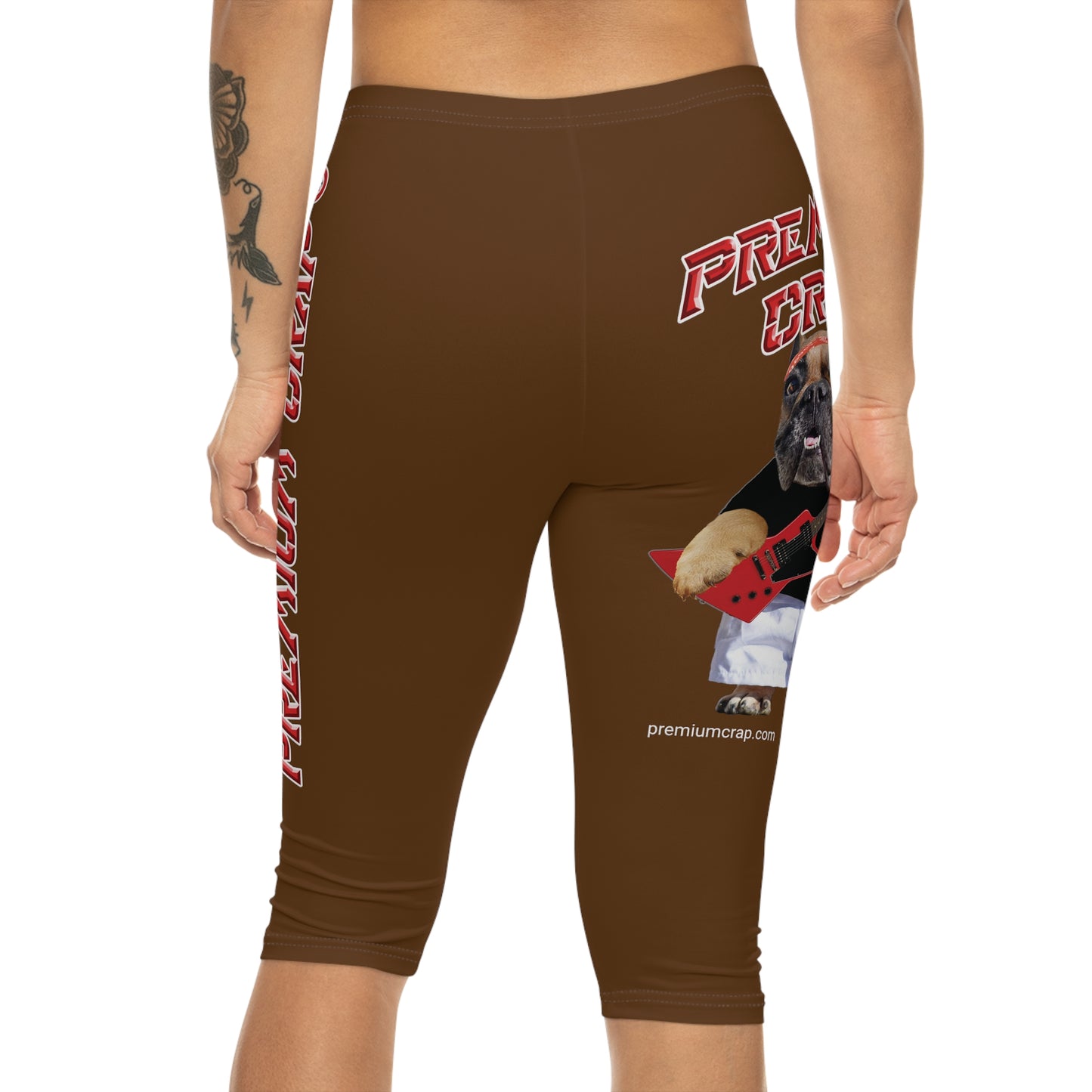 Premium Crap Women’s Capri Leggings - Brown