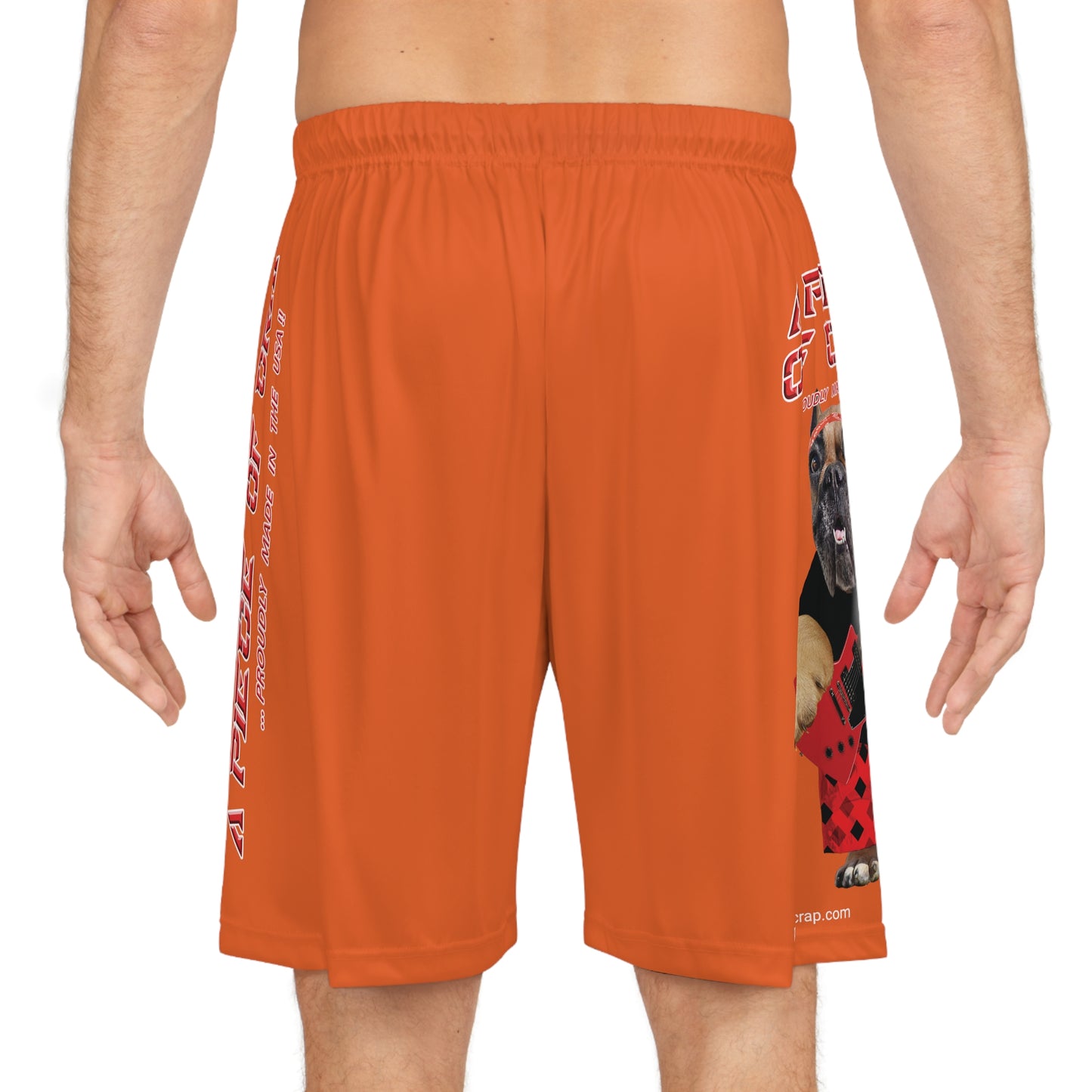 A Piece Of Crap II Basketball Shorts - Orange