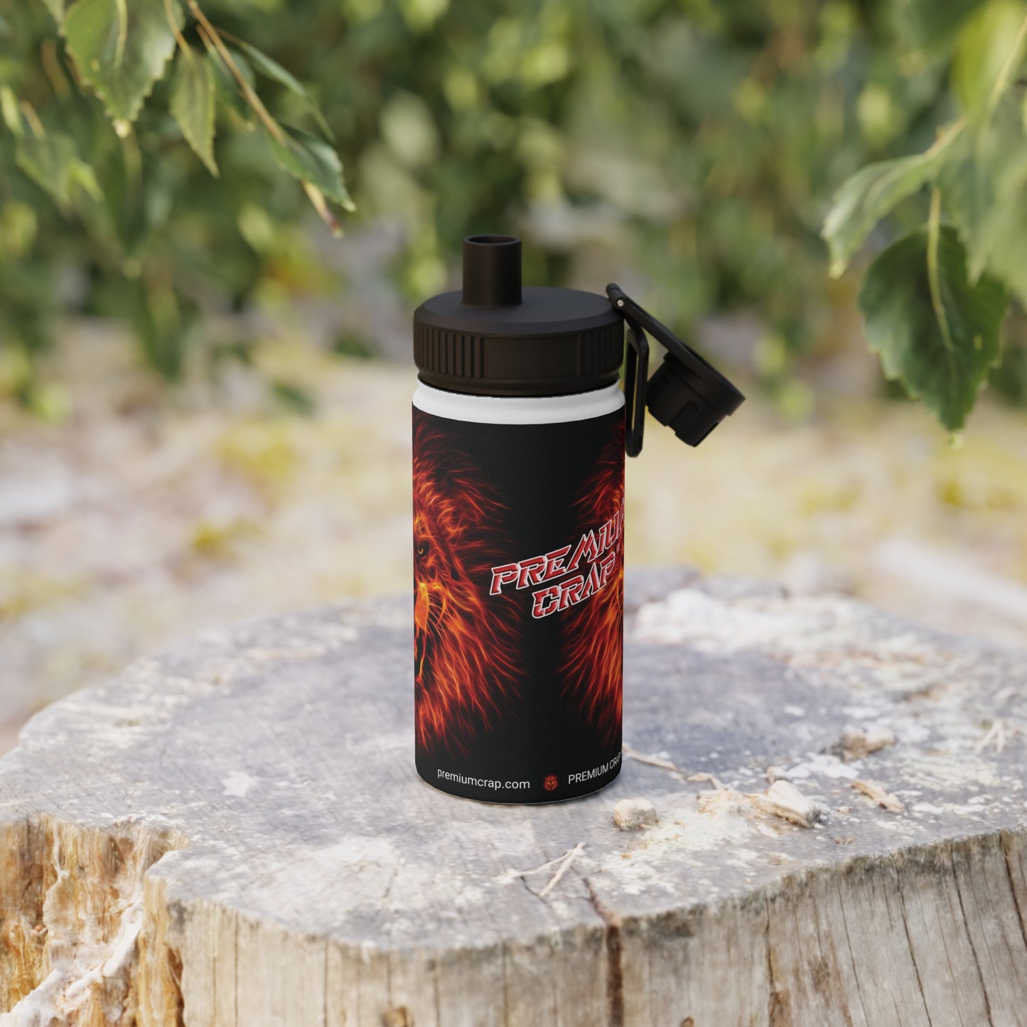 Premium Crap Stainless Steel Water Bottle, Sports Lid