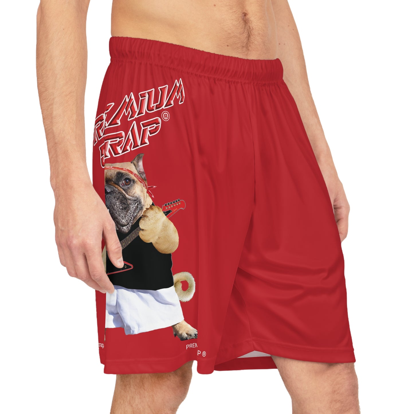 Premium Crap Basketball Shorts - Dark Red