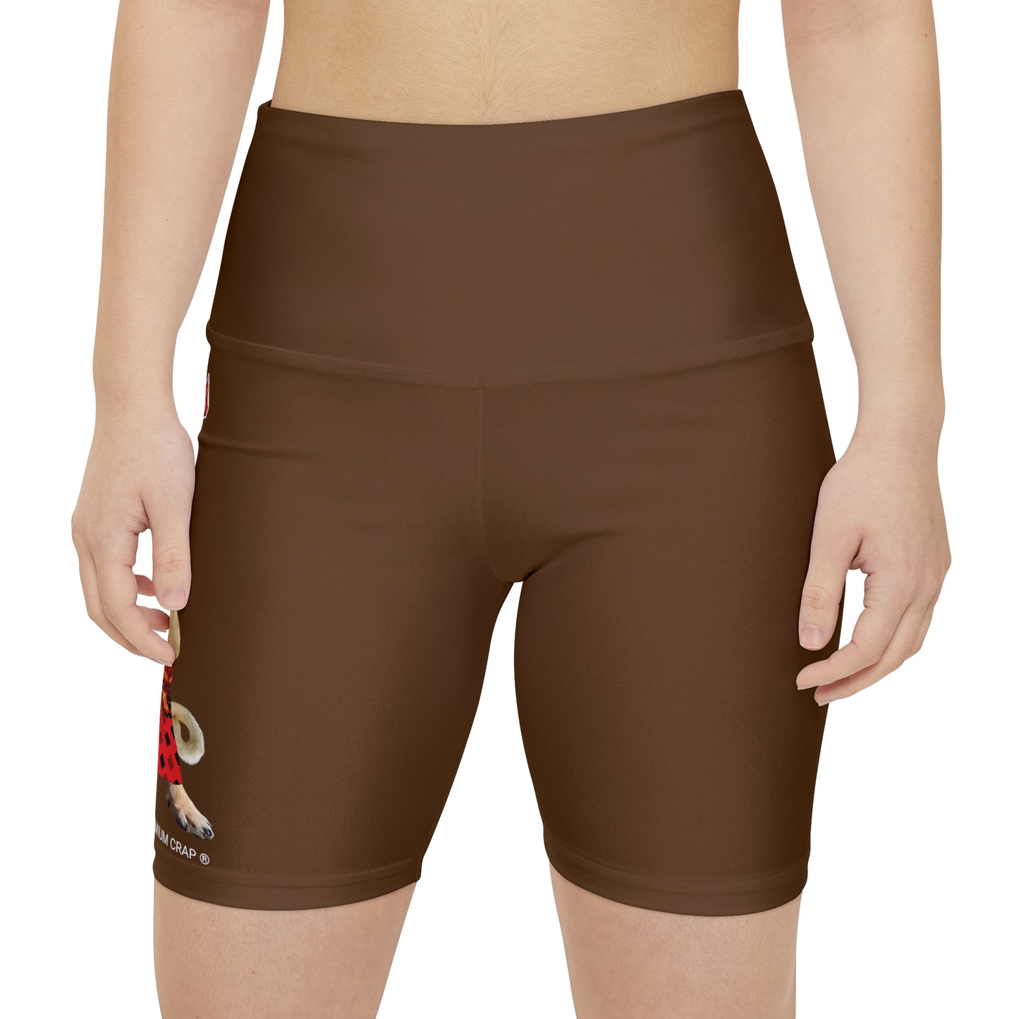 Premium Crap II Women's Workout Shorts - Brown