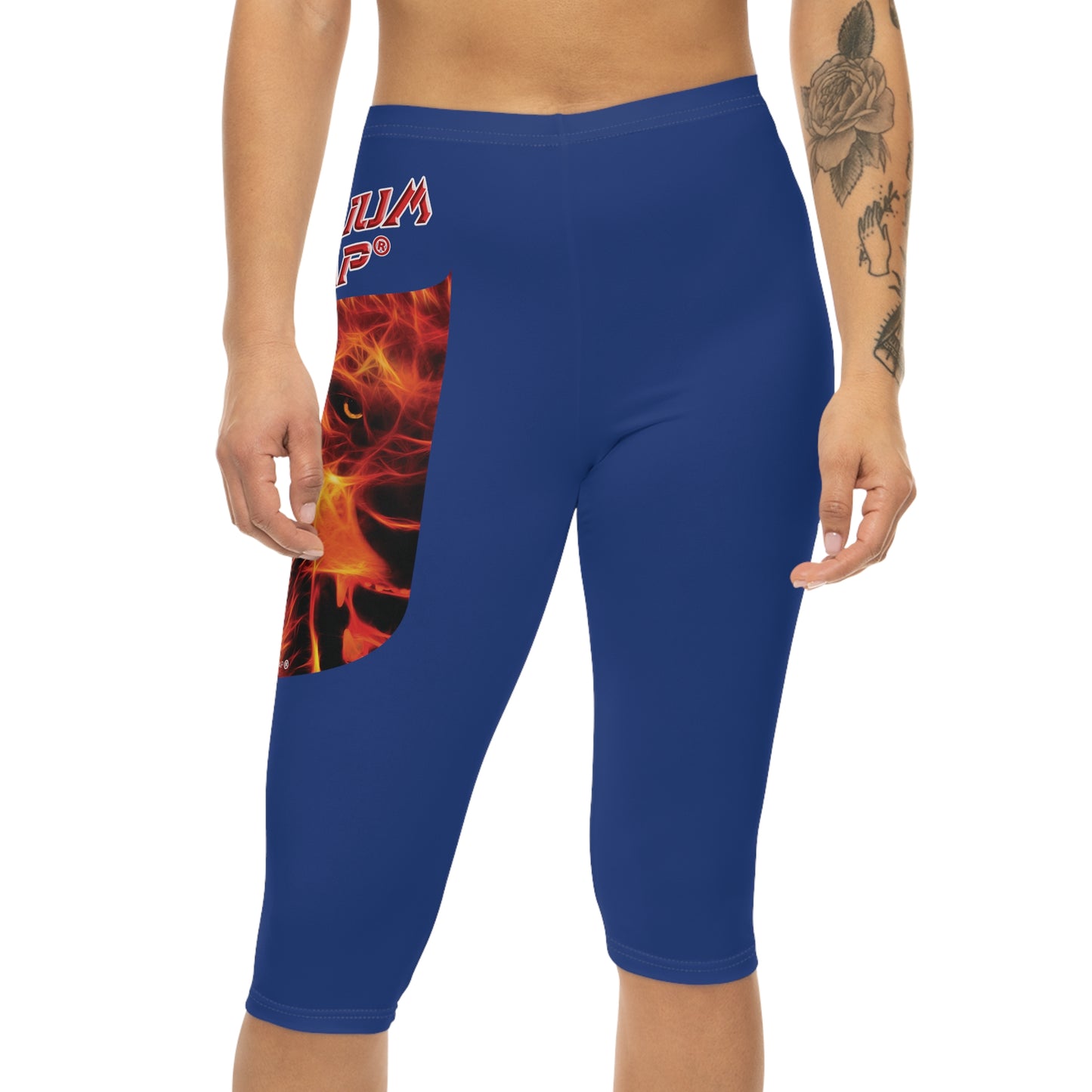Premium Crap Capri-Cious Leggings - Dark Blue