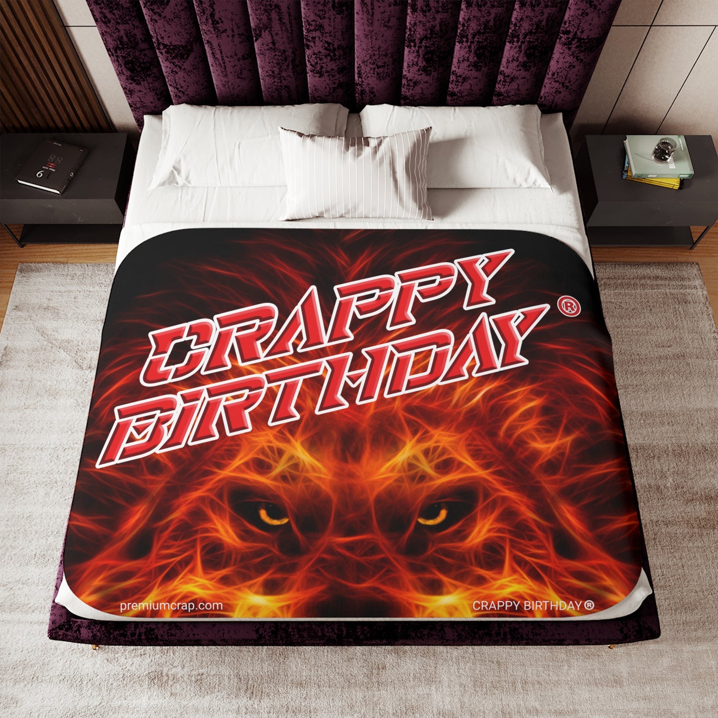 Crappy Birthday Sherpa Blanket