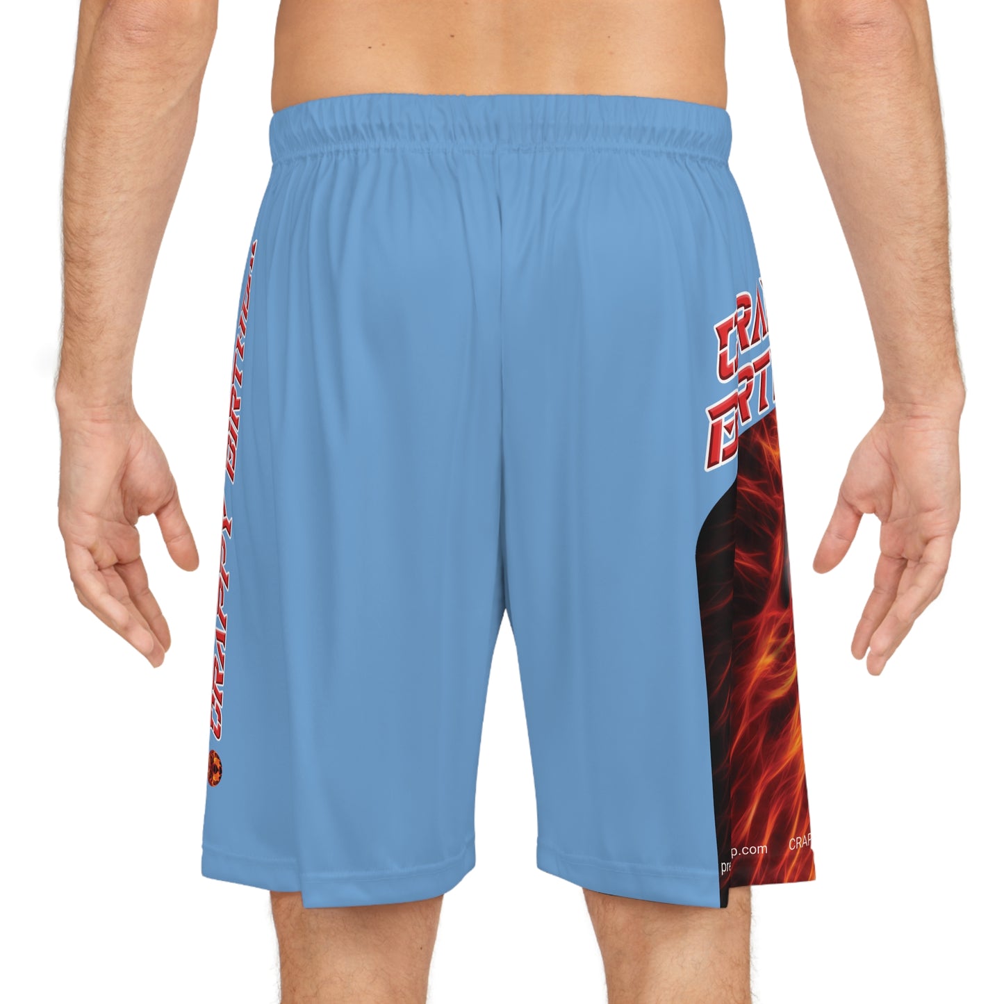 Crappy Birthday BougieBooty Baller Shorts - Light Blue