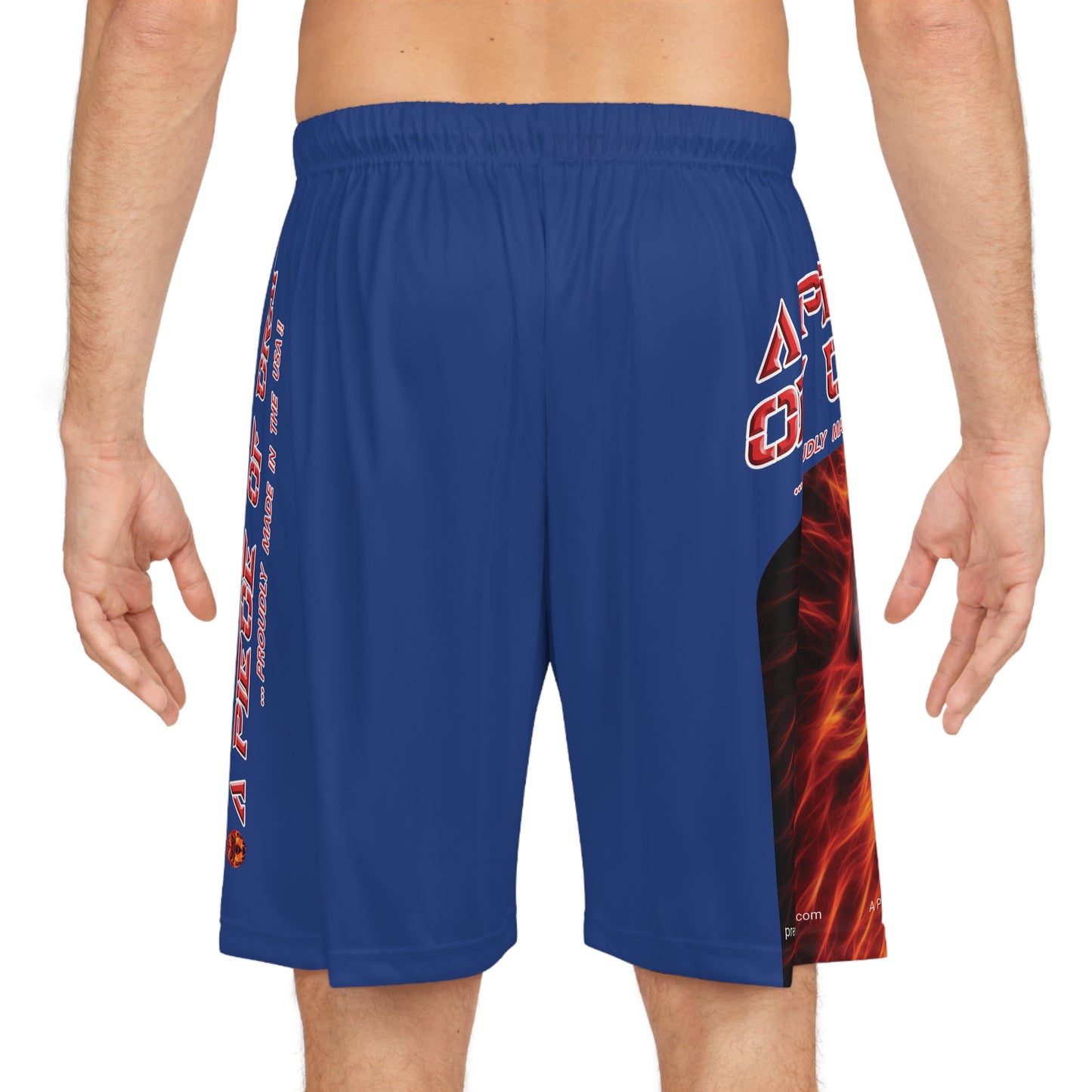 A Piece Of Crap BougieBooty Baller Shorts - Dark Blue