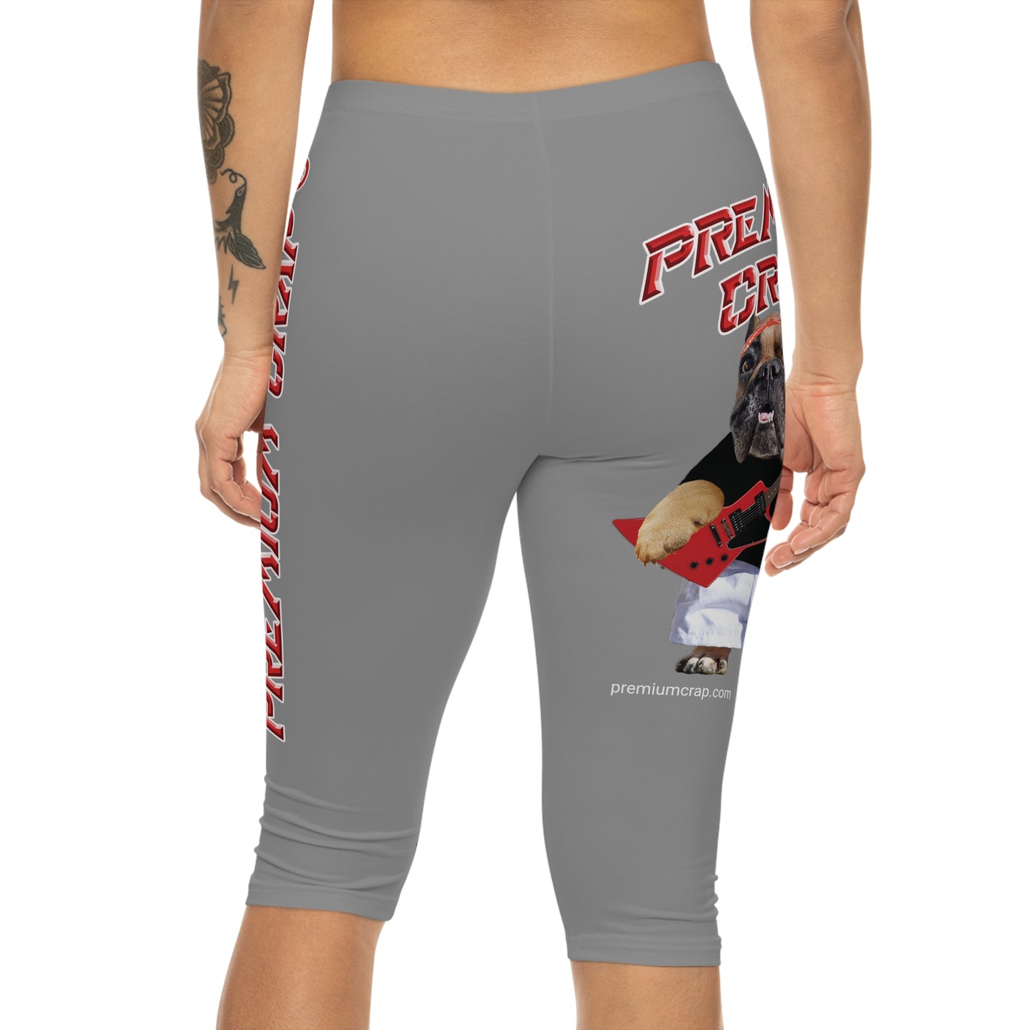 Premium Crap Women’s Capri Leggings - Grey