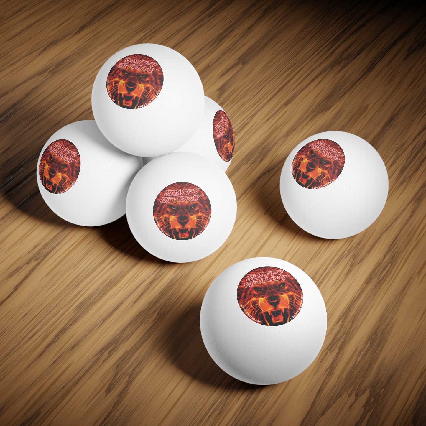 Crappy Birthday Ping Pong Balls