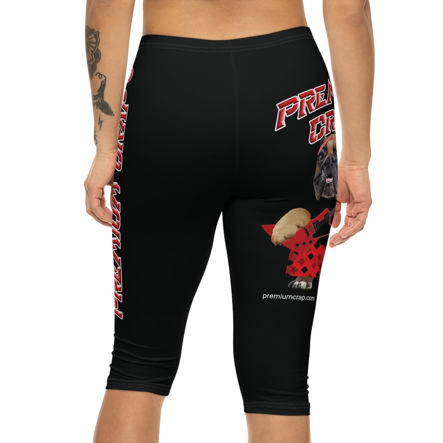 Premium Crap II Women’s Capri Leggings - Black
