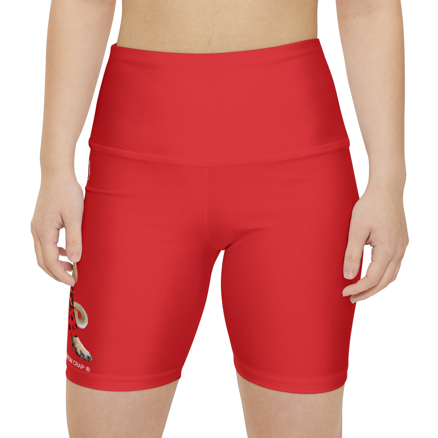 Premium Crap II Women's Workout Shorts - Red