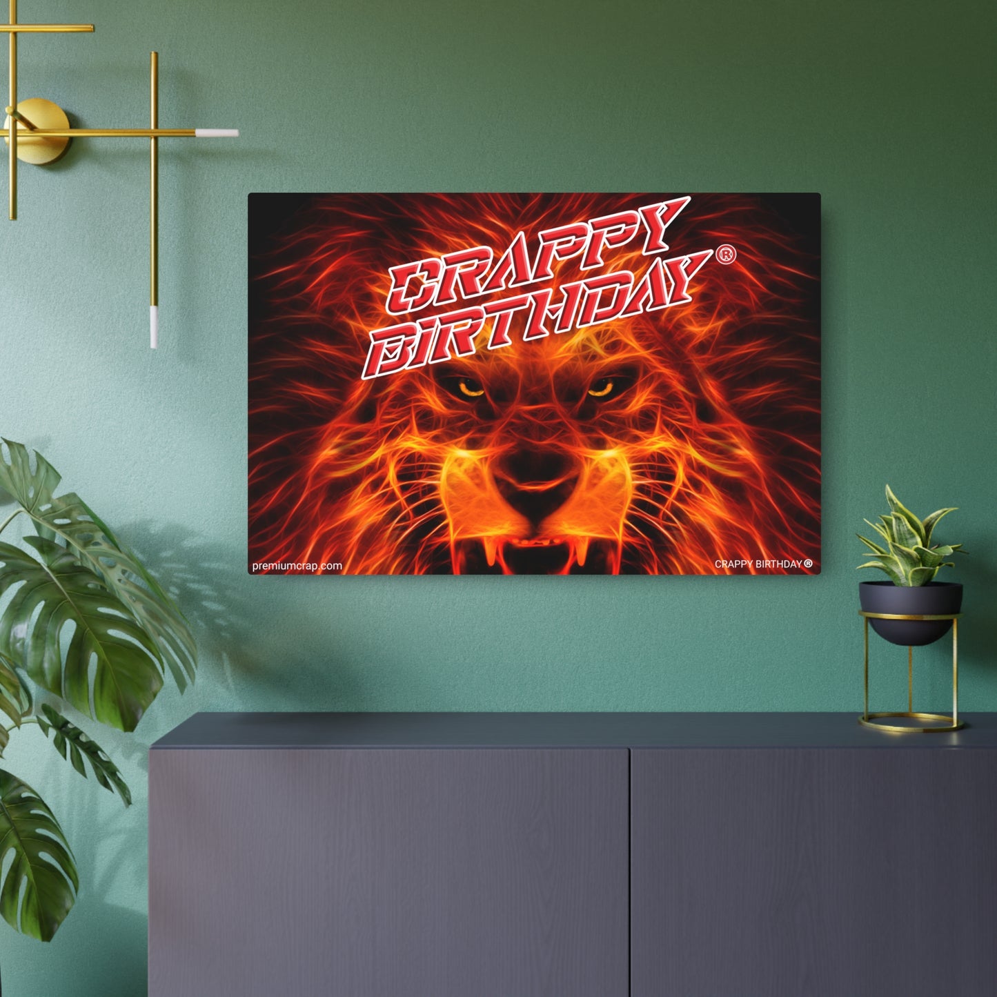 Crappy Birthday Metal Art Sign