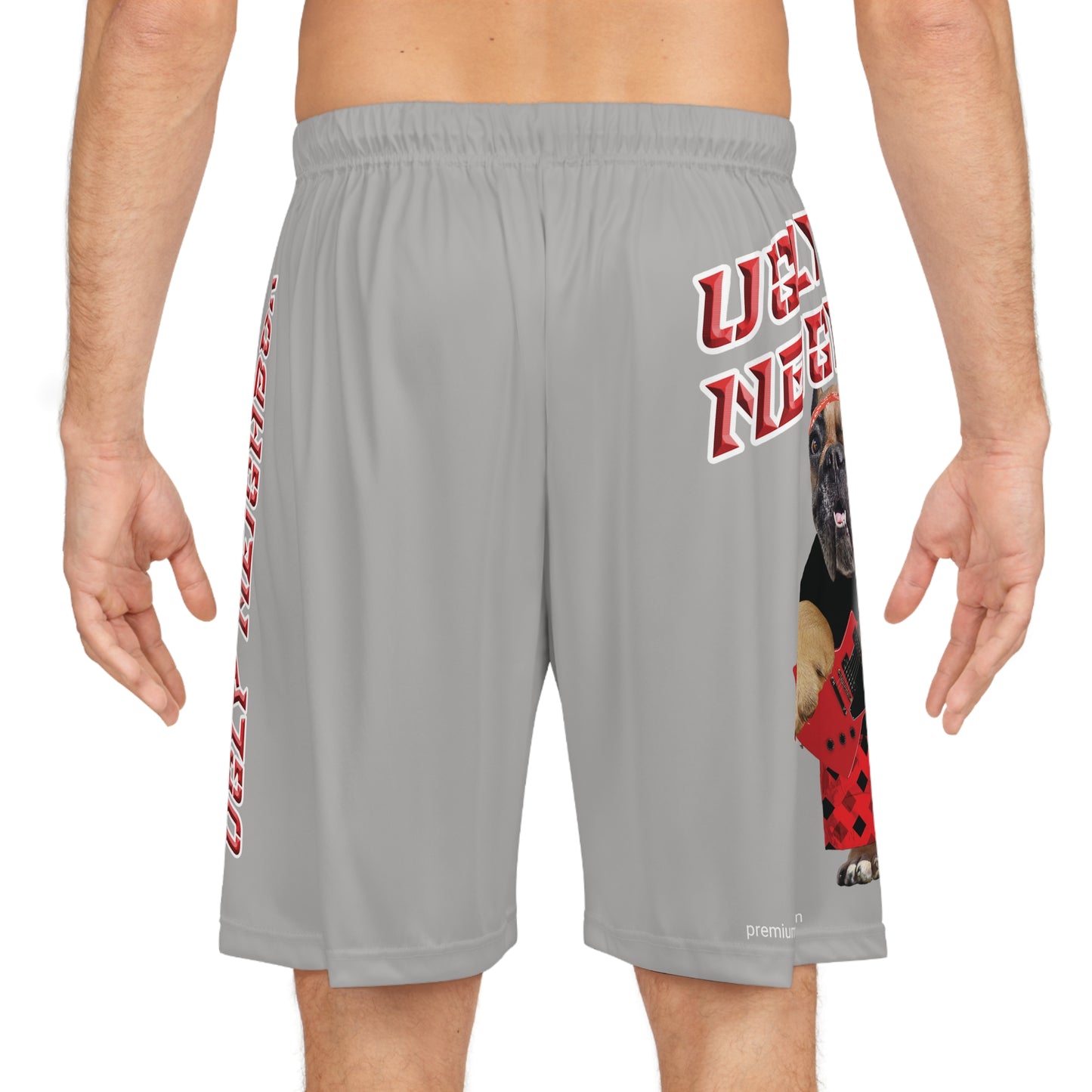 Ugly Neighbor II Basketball Shorts - Light Grey