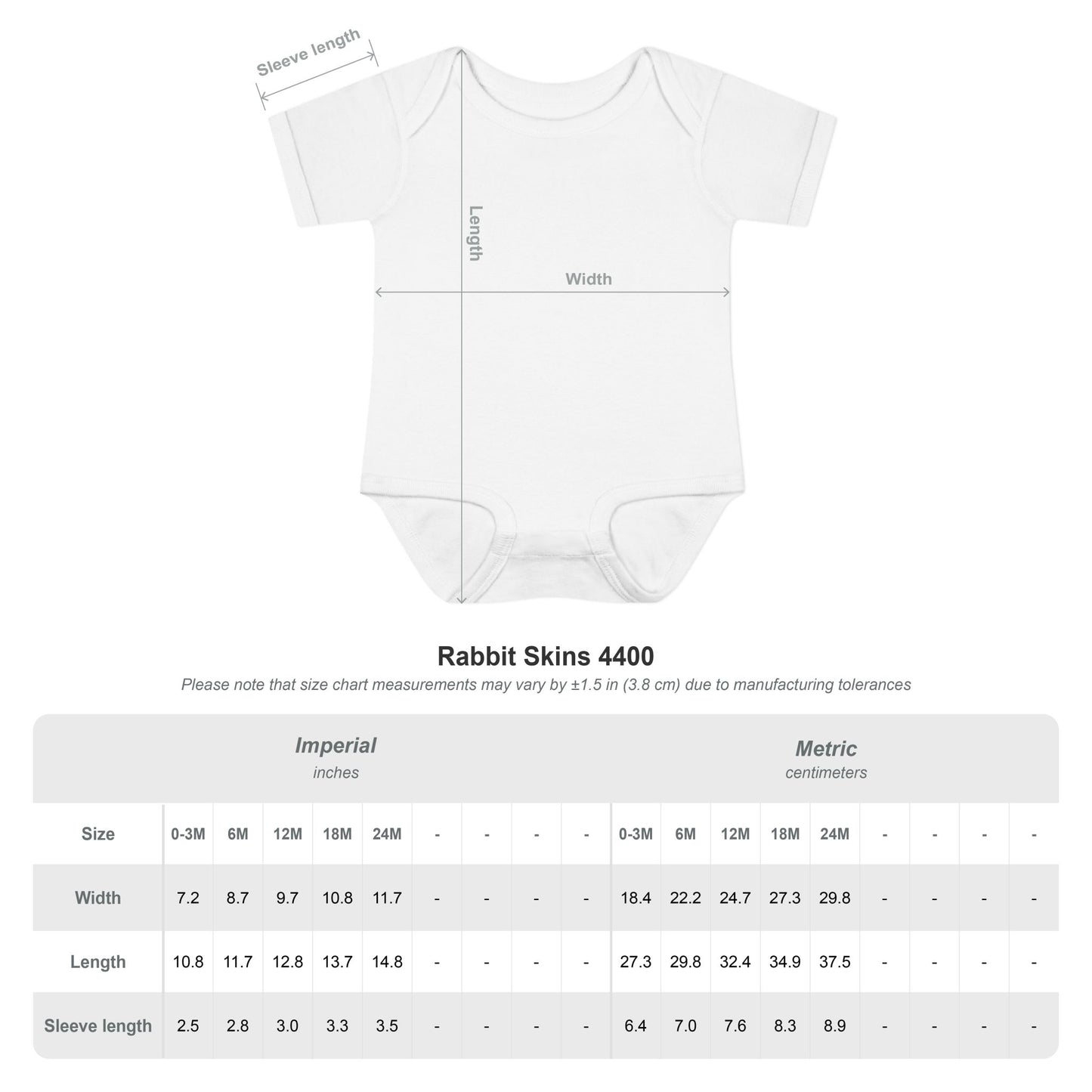 Premium Crap Infant Baby Rib Bodysuit