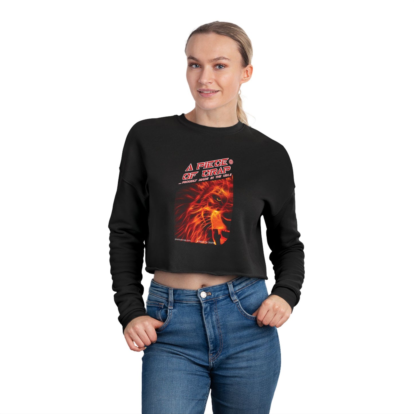 A Piece Of Crap Cropped Sweatshirt