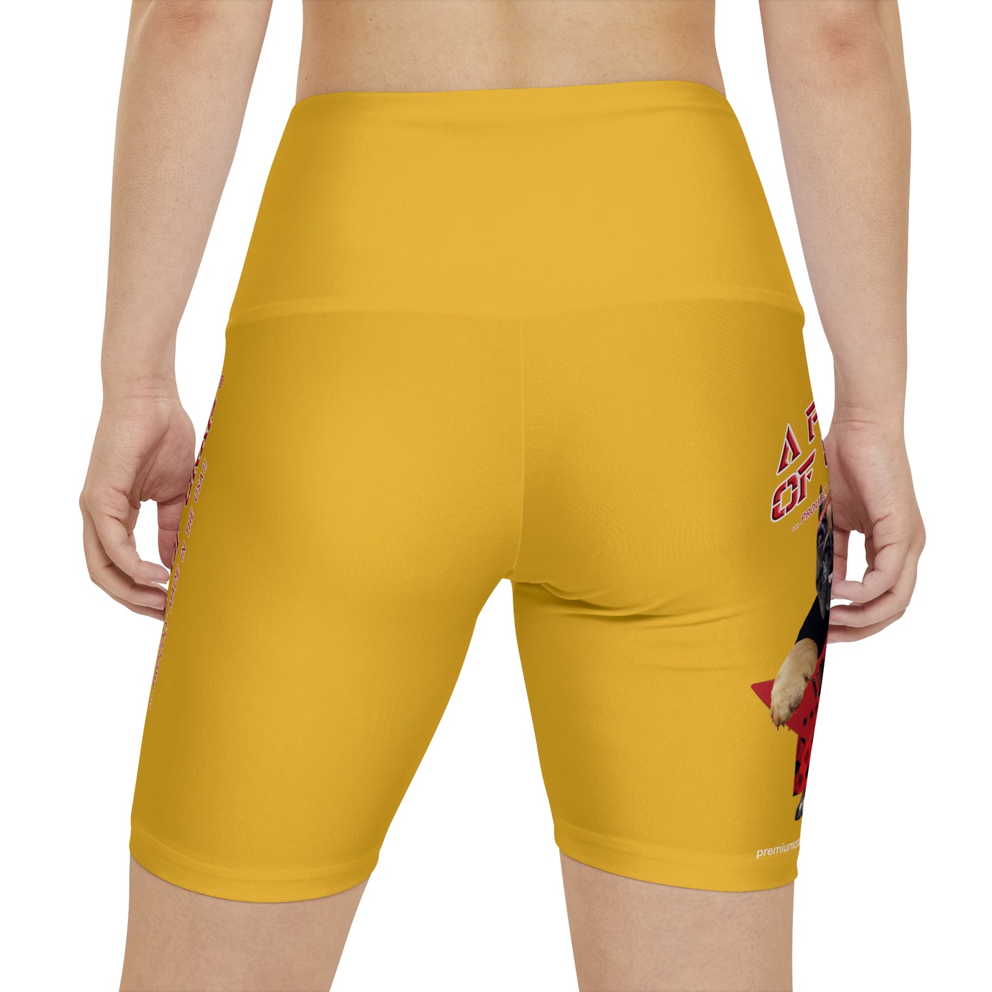 A Piece Of Crap II Women's Workout Shorts - Yellow