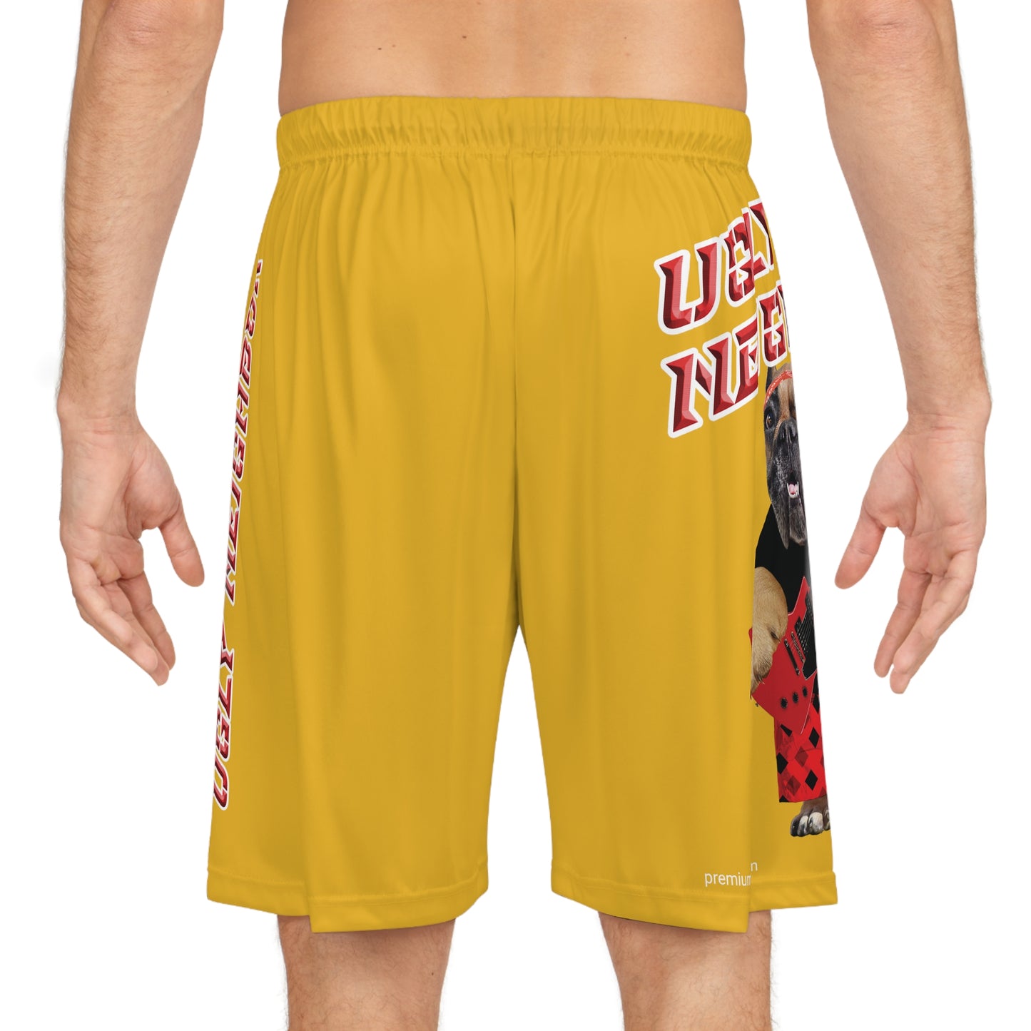 Ugly Neighbor II Basketball Shorts - Yellow
