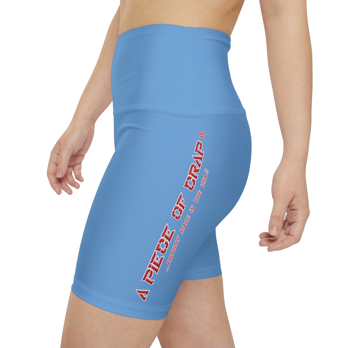 A Piece Of Crap II Women's Workout Shorts - Light Blue