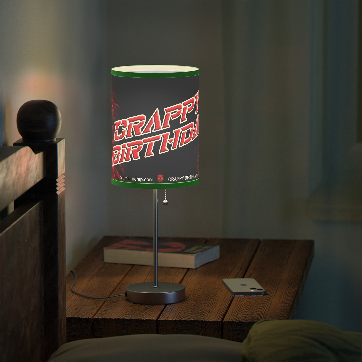 Crappy Birthday Lamp on a Stand