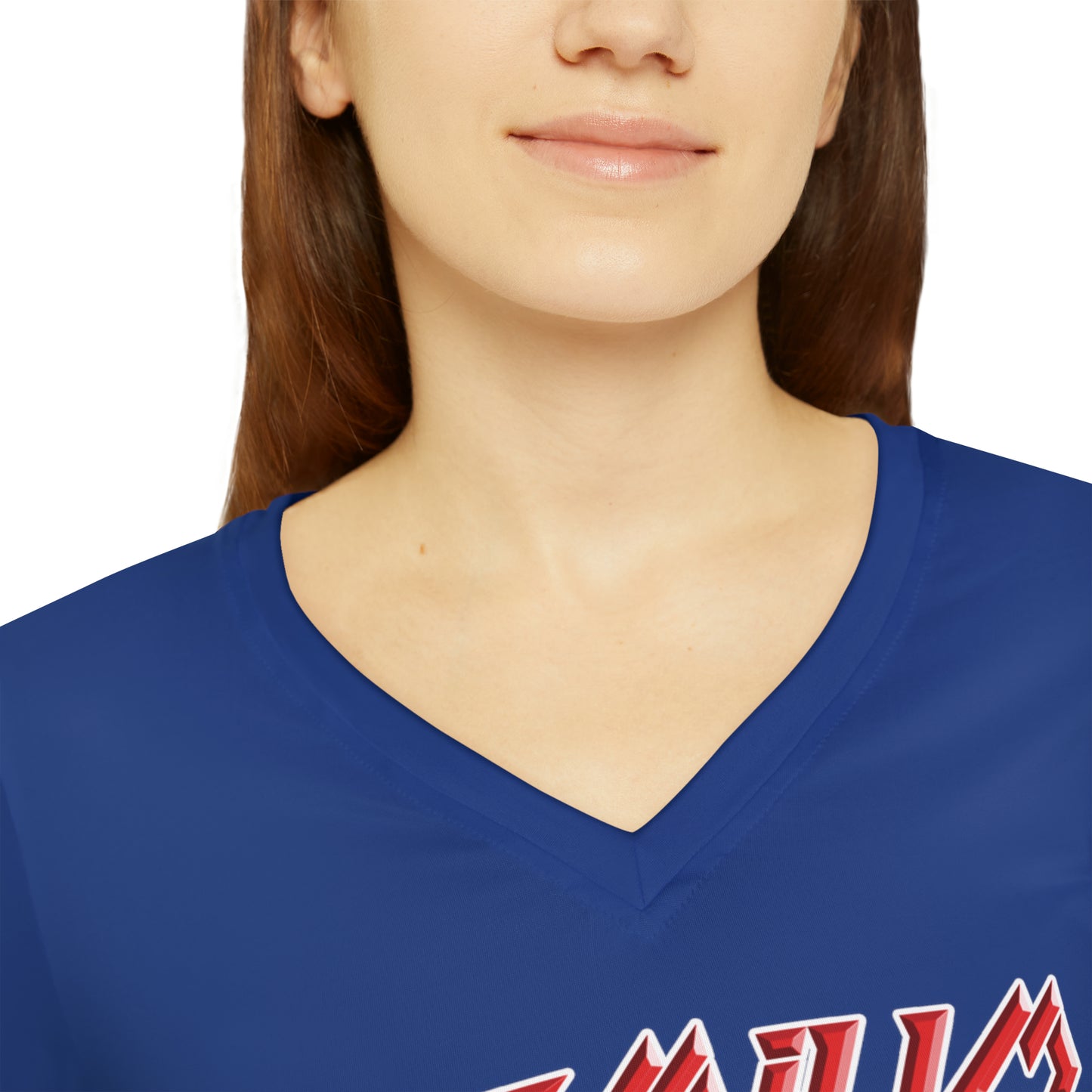 Premium Crap II Women's Long Sleeve V-neck Shirt - Dark Blue