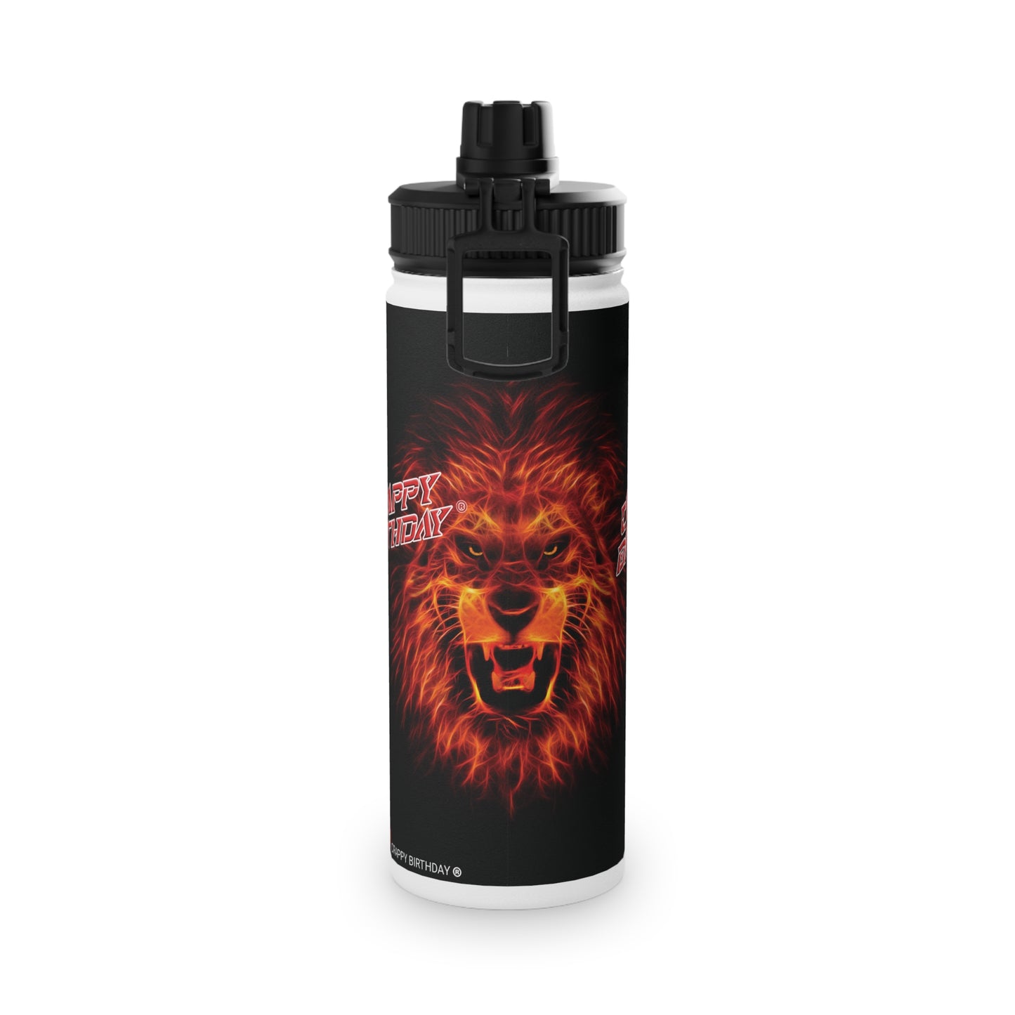 Crappy Birthday Stainless Steel Water Bottle, Sports Lid