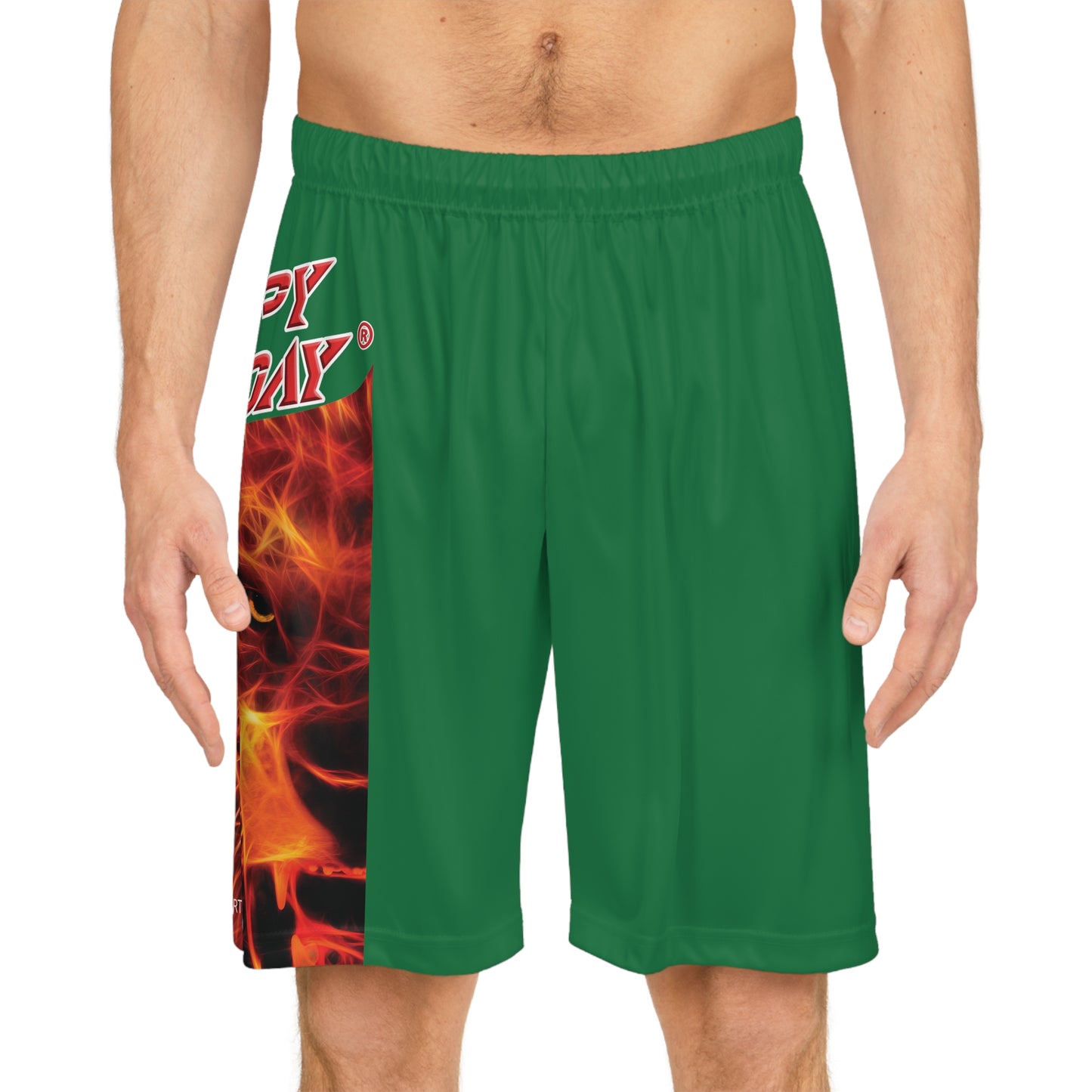 Crappy Birthday BougieBooty Baller Shorts - Dark Green
