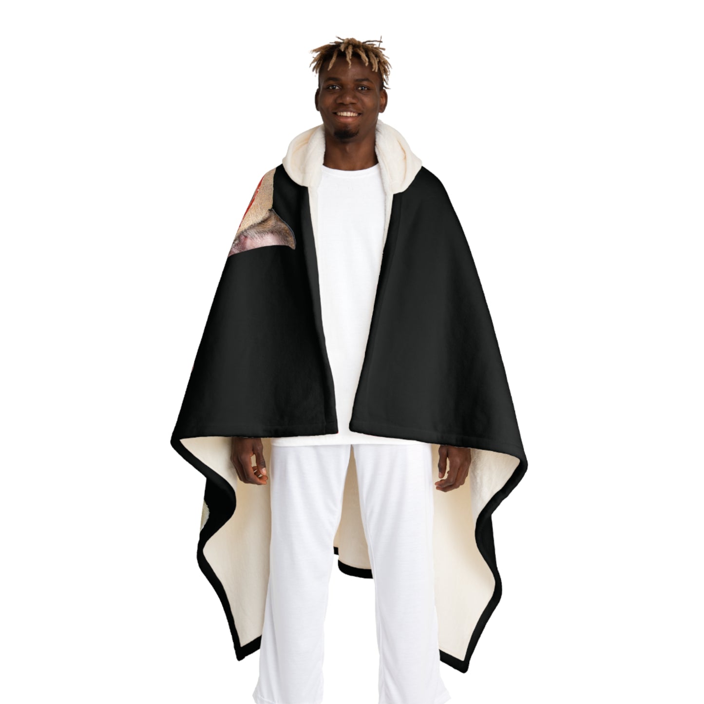 Ugly Neighbor Hooded Sherpa Fleece Blanket