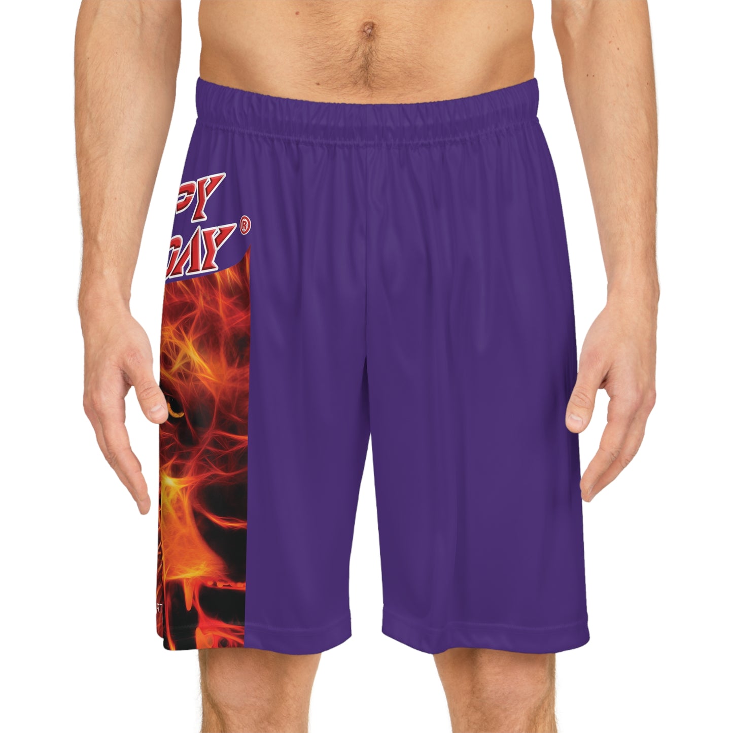 Crappy Birthday BougieBooty Baller Shorts - Purple