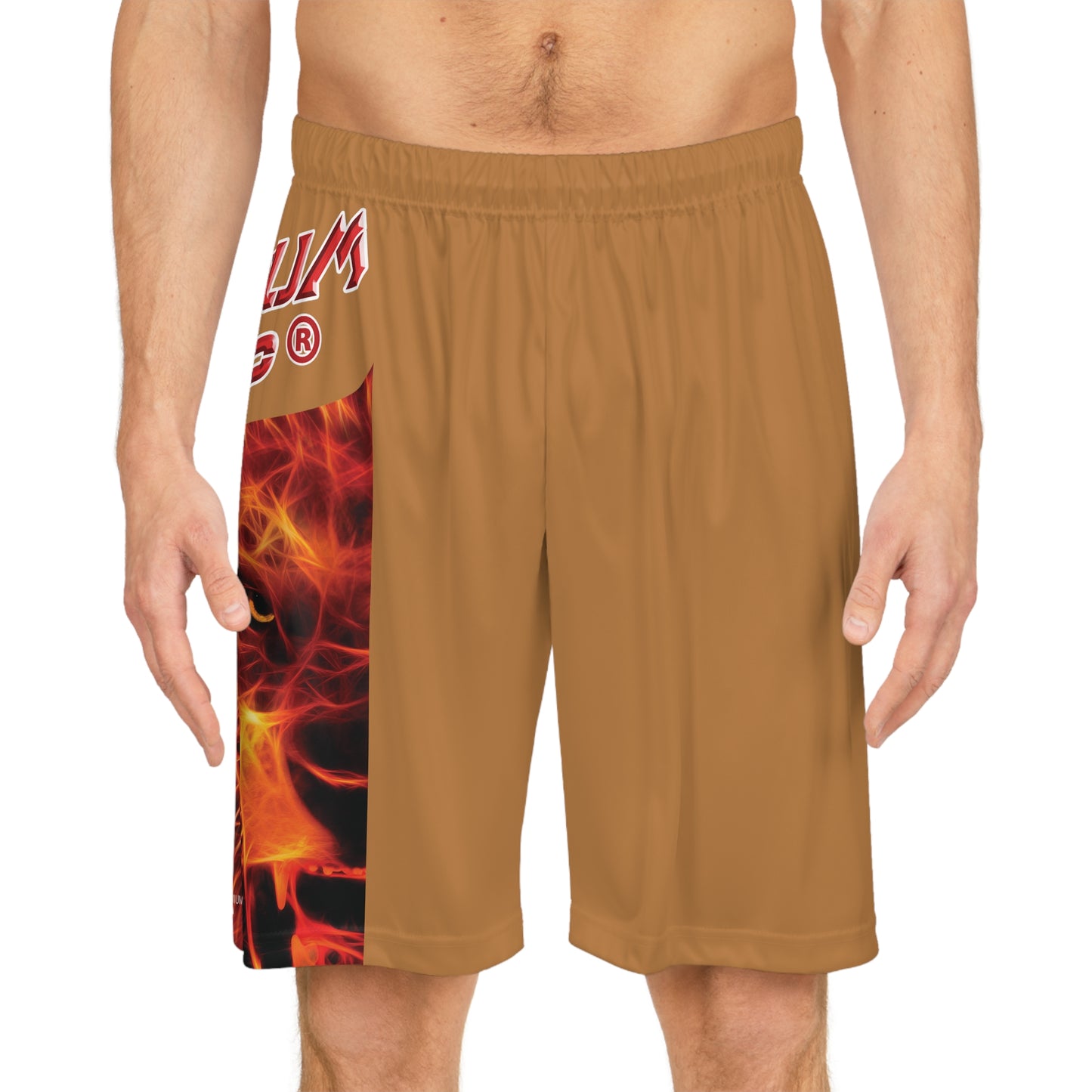 Premium Crap BougieBooty Baller Shorts - Light Brown