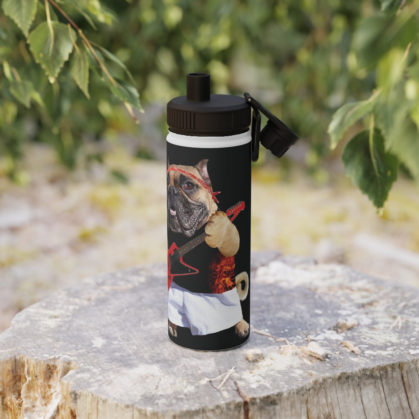 Ugly Neighbor Stainless Steel Water Bottle, Sports Lid
