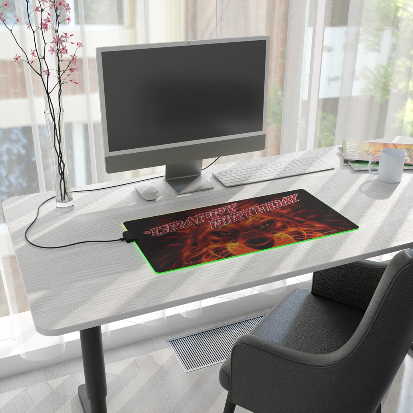 Crappy Birthday LED Gaming Mouse Pad