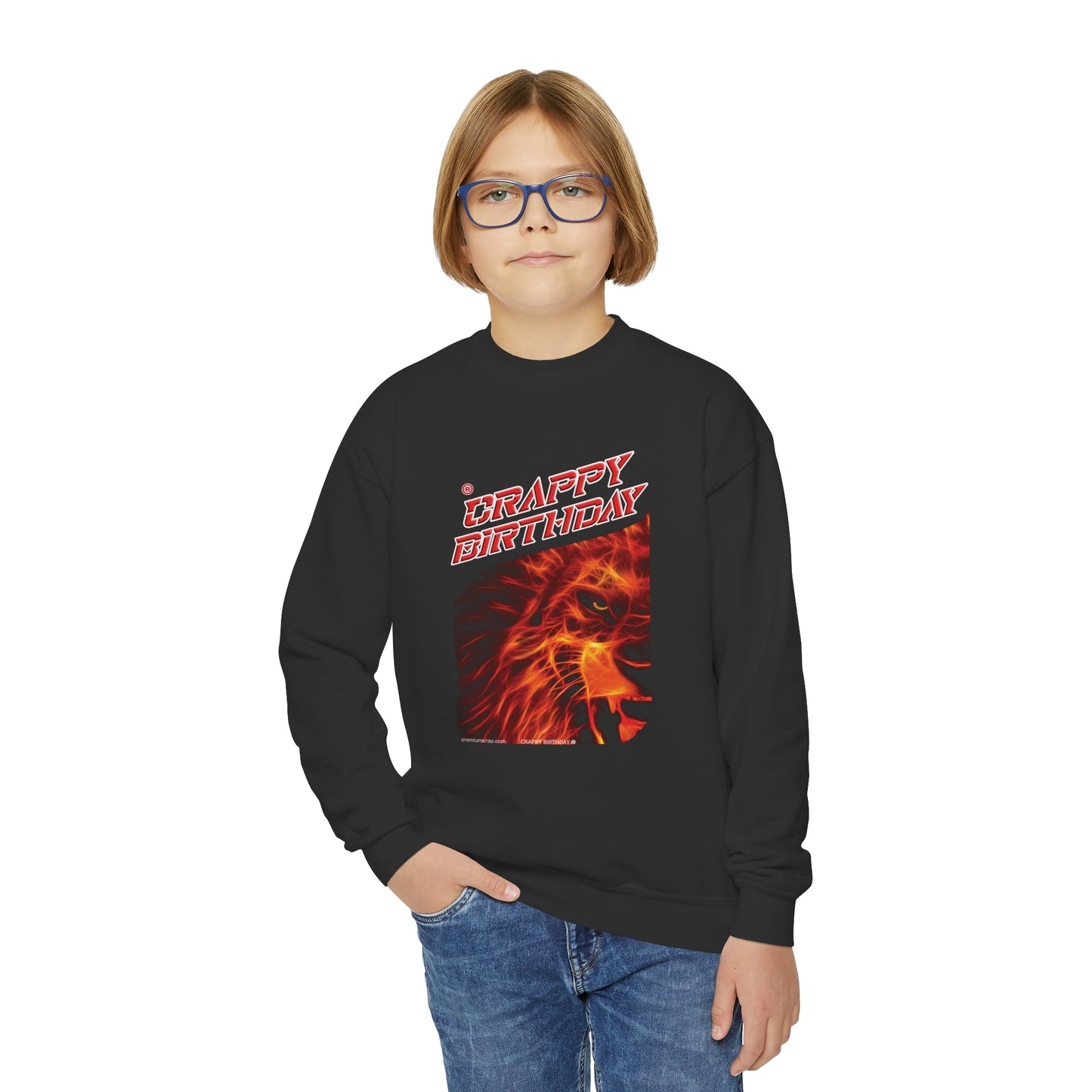Crappy Birthday Youth Crewneck Sweatshirt