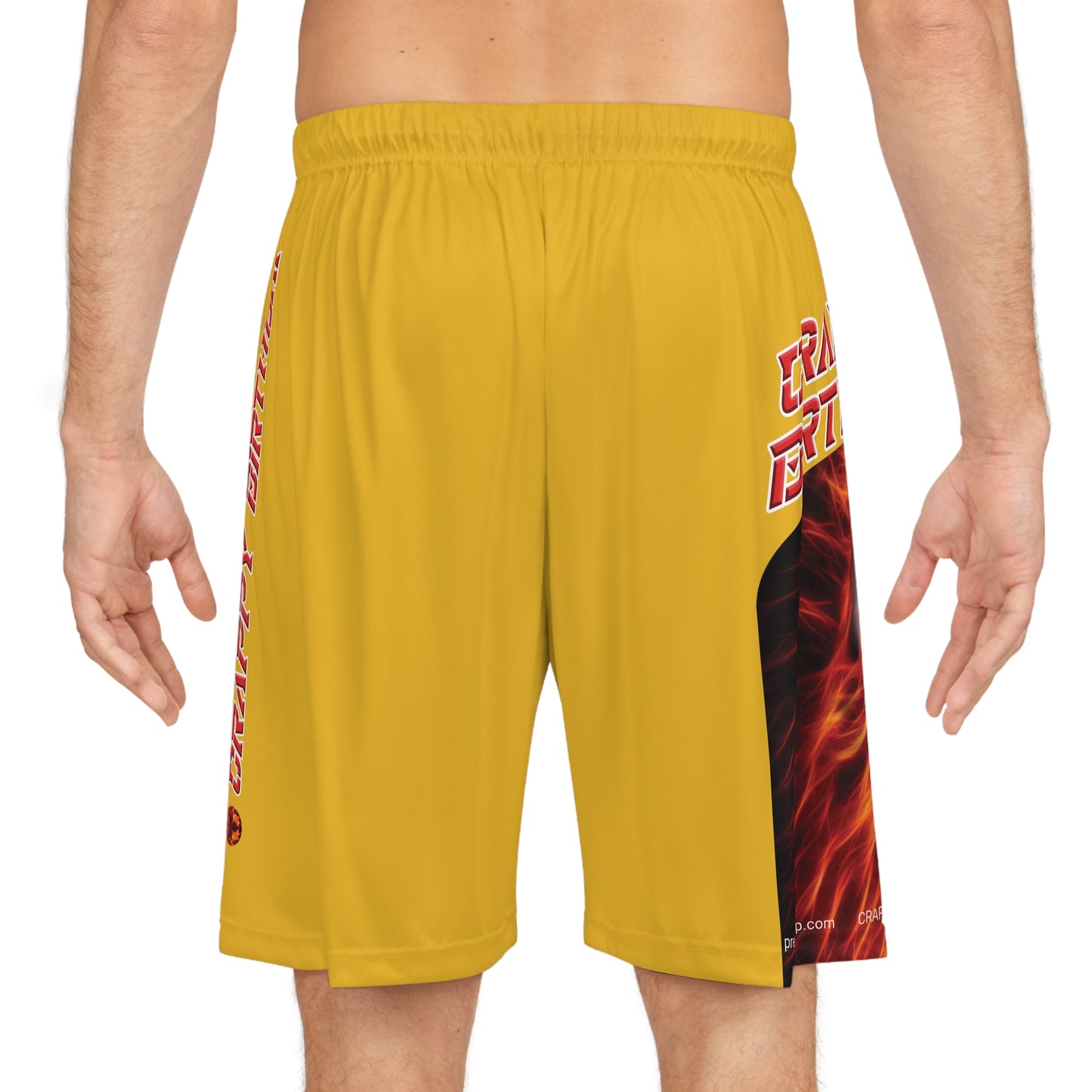 Crappy Birthday BougieBooty Baller Shorts - Yellow