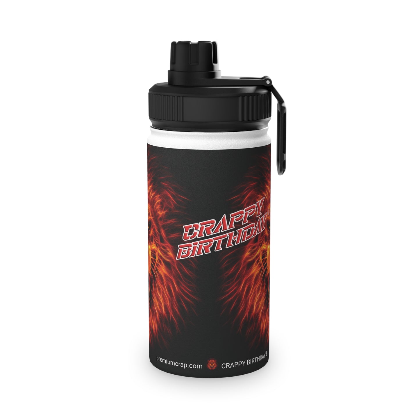 Crappy Birthday Stainless Steel Water Bottle, Sports Lid