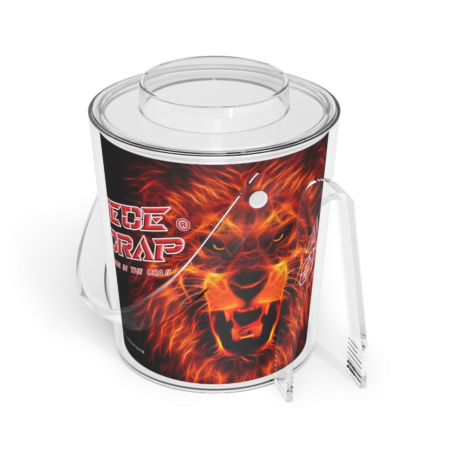 A Piece Of Crap Ice Bucket with Tongs