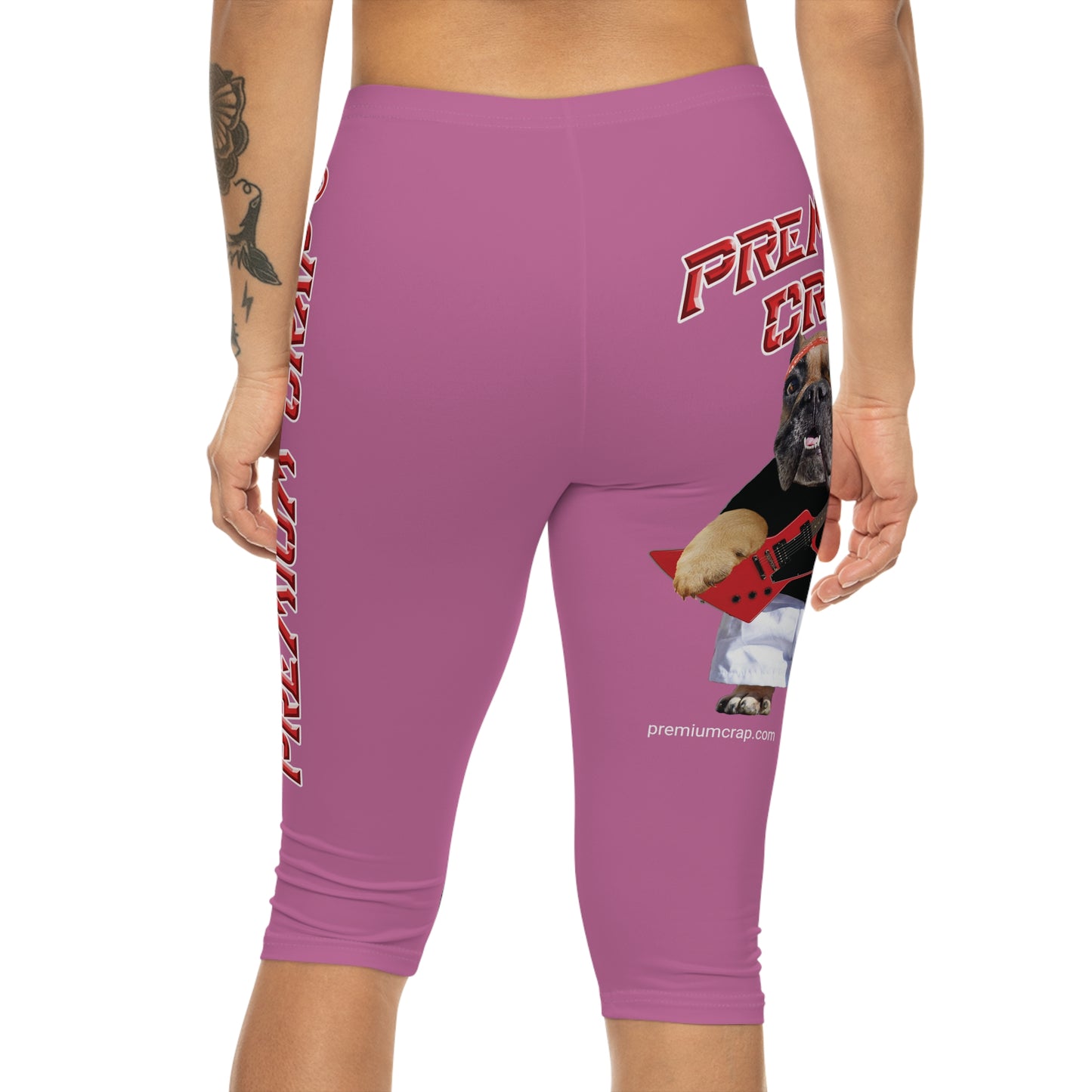 Premium Crap Women’s Capri Leggings - Light Pink