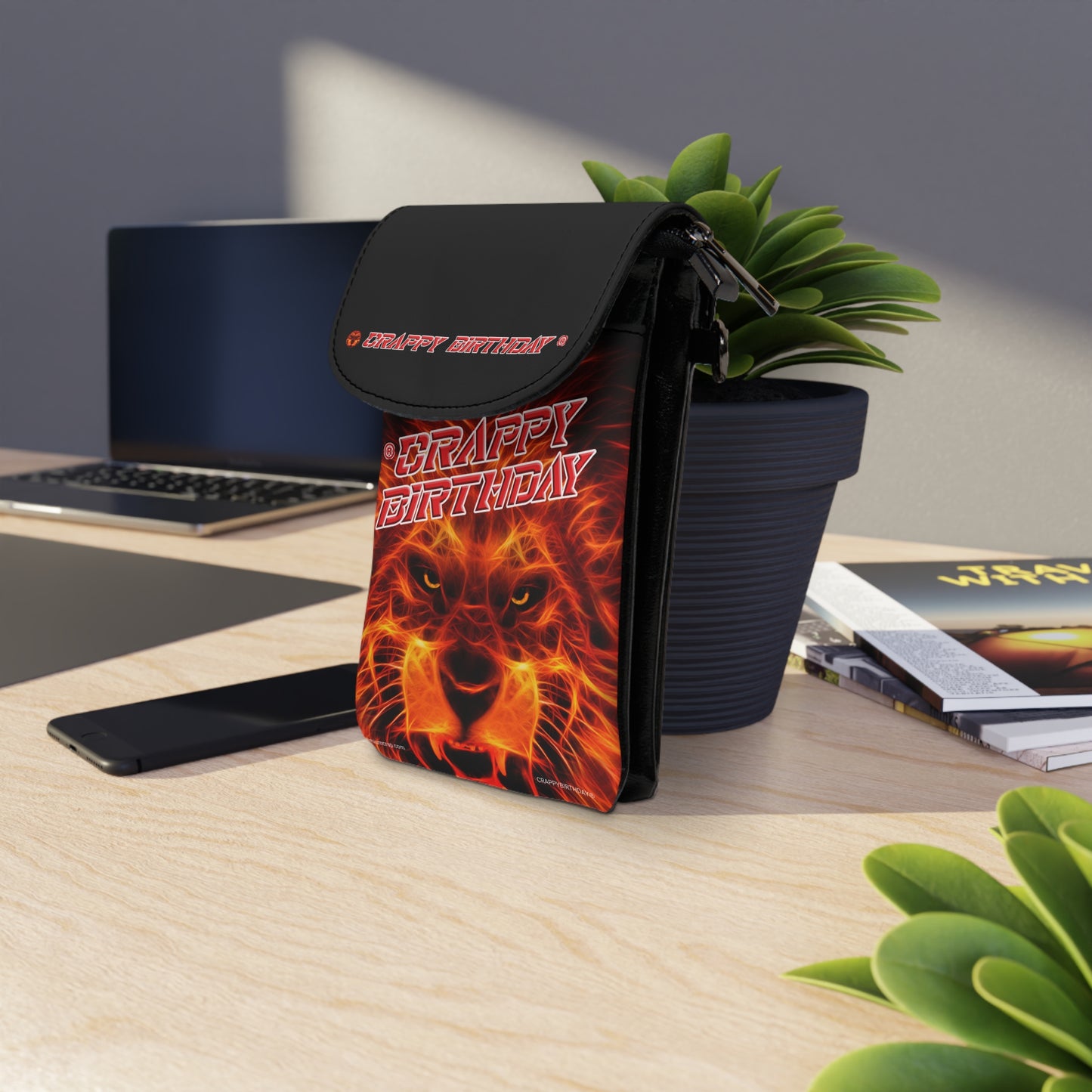 Crappy Birthday Small Cell Phone Wallet