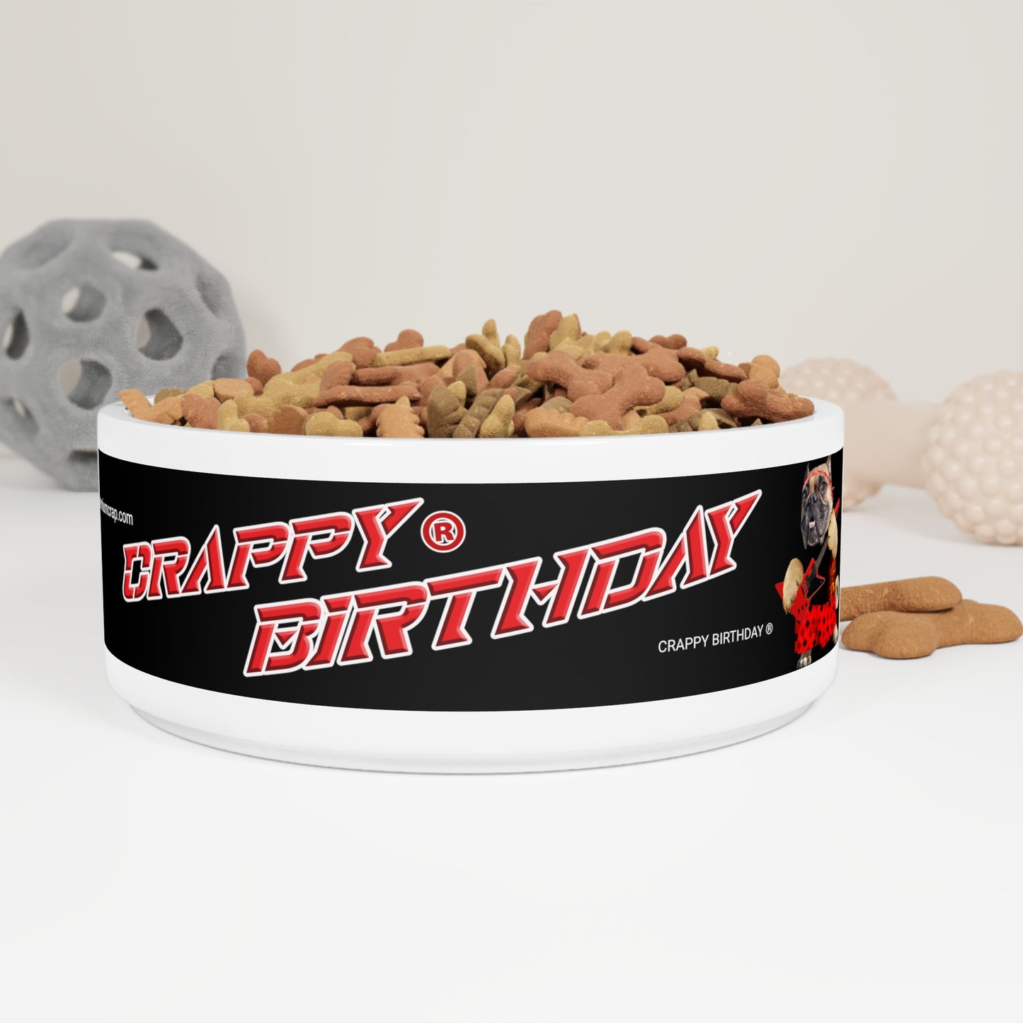 Crappy Birthday II Pet Bowl