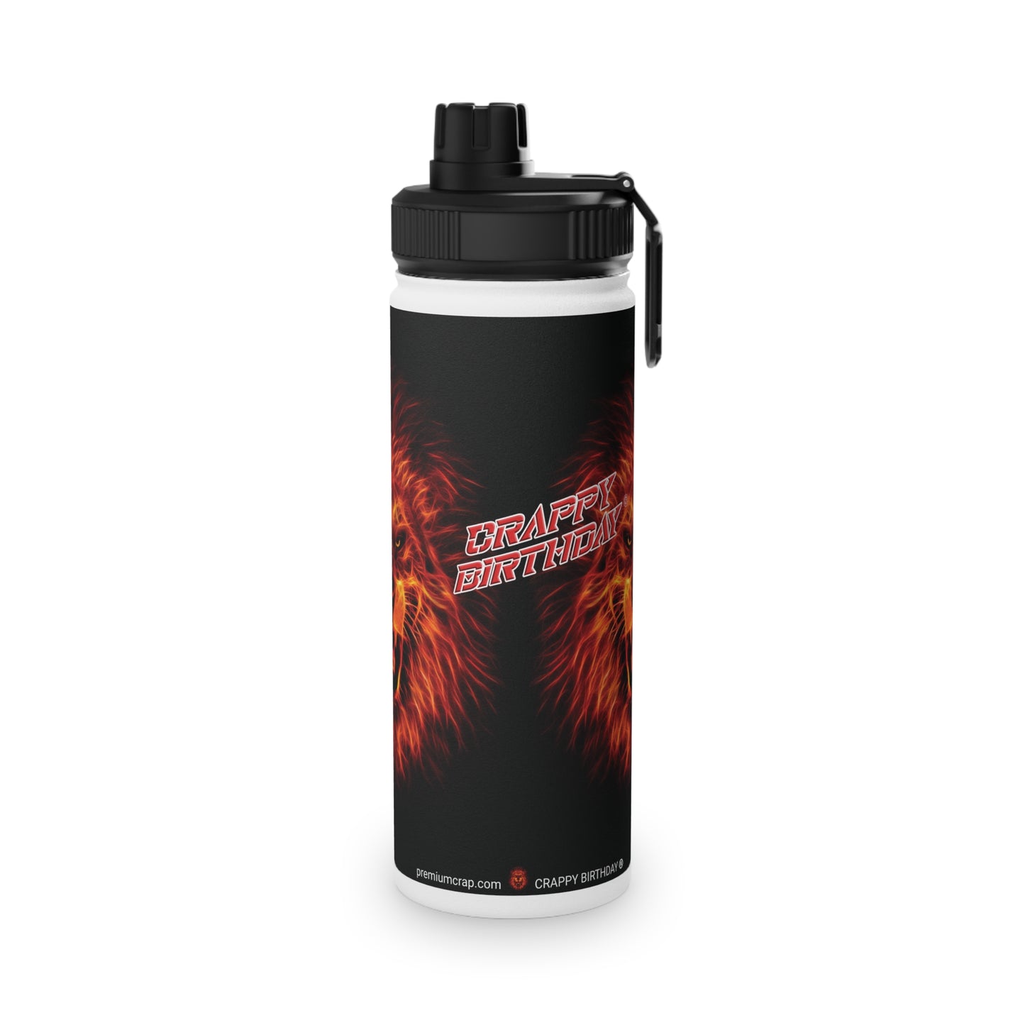 Crappy Birthday Stainless Steel Water Bottle, Sports Lid
