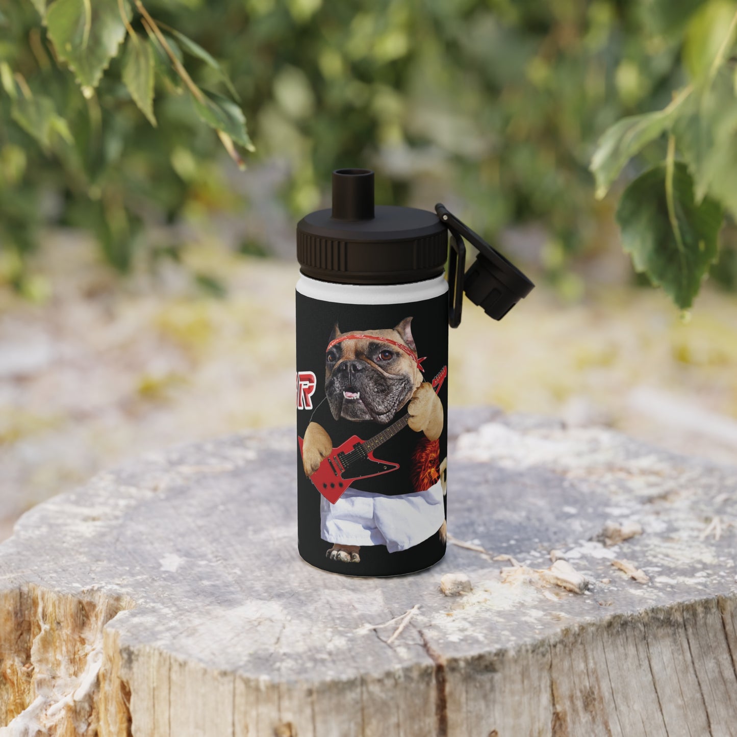 Ugly Neighbor Stainless Steel Water Bottle, Sports Lid