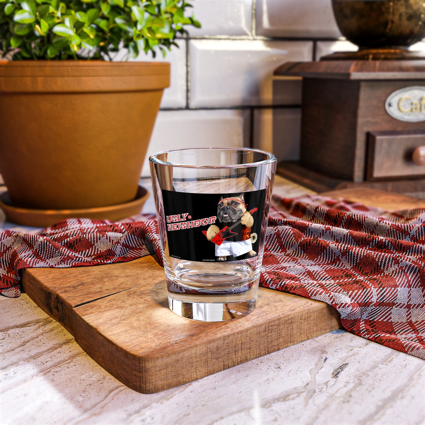 Ugly Neighbor Shot Glass, 1.5oz
