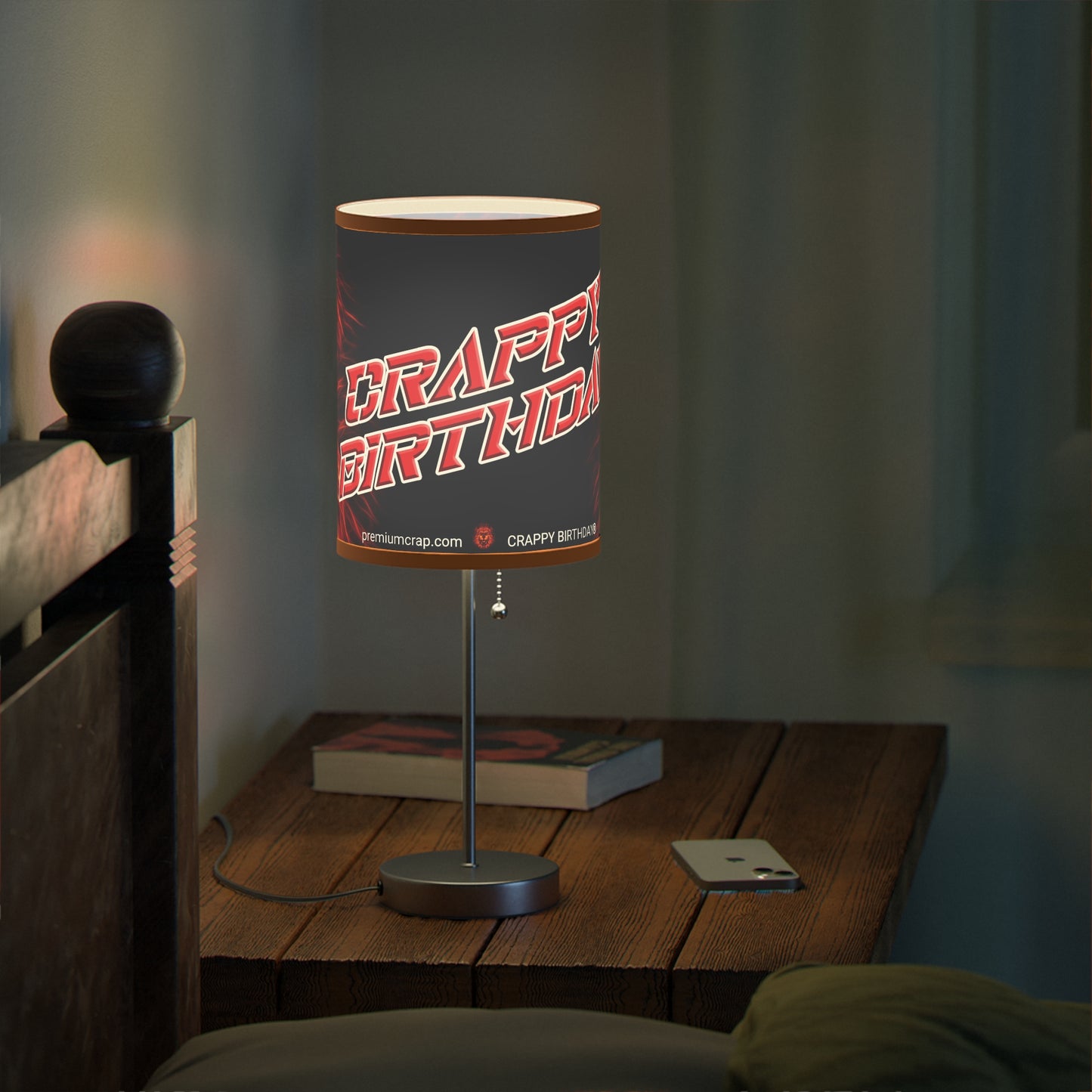 Crappy Birthday Lamp on a Stand